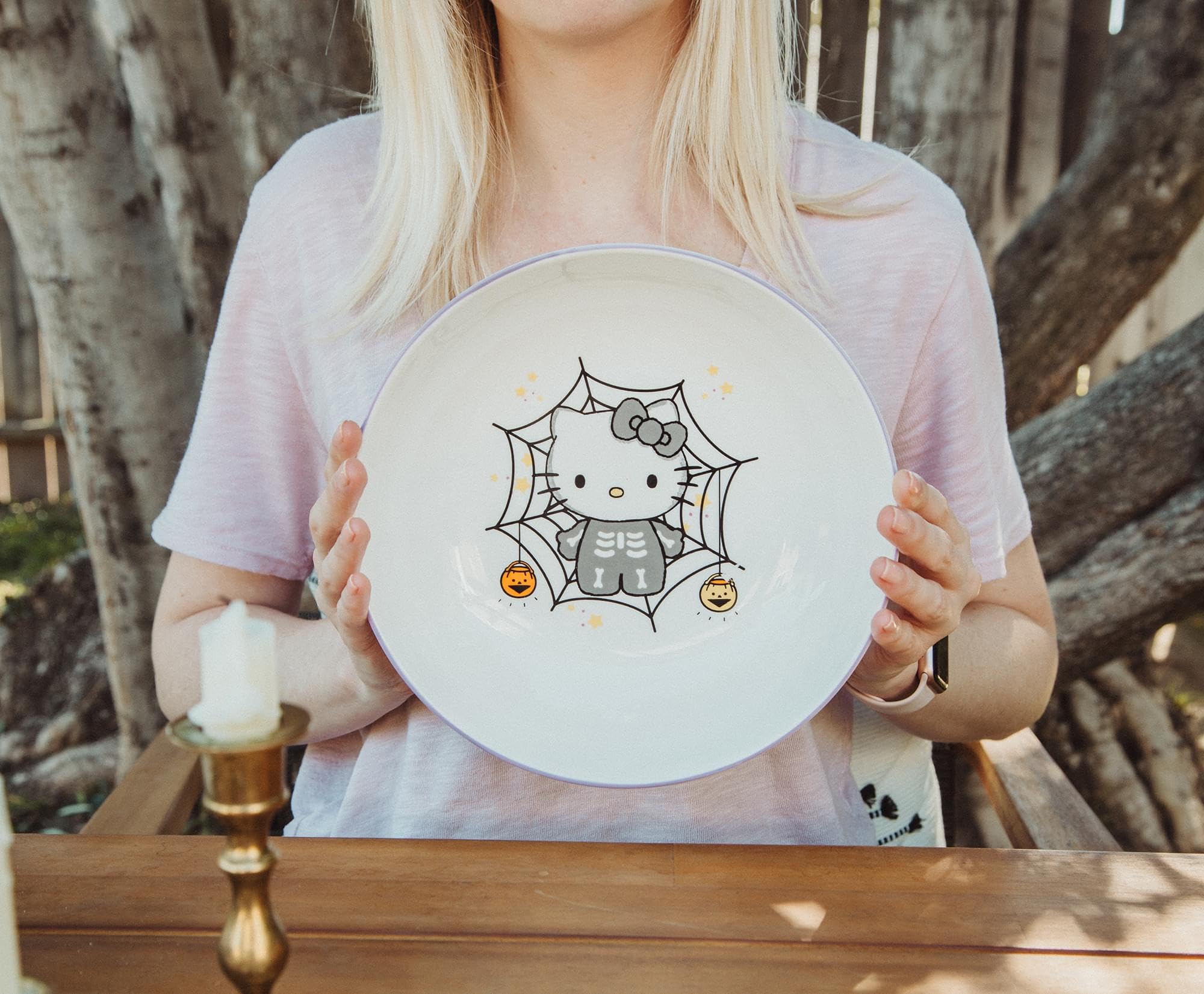 Foto 6 | Cuenco Plateado Buffalo Sanrio Hello Kitty, 23 Cm, Cerámica - Venta Internacional.