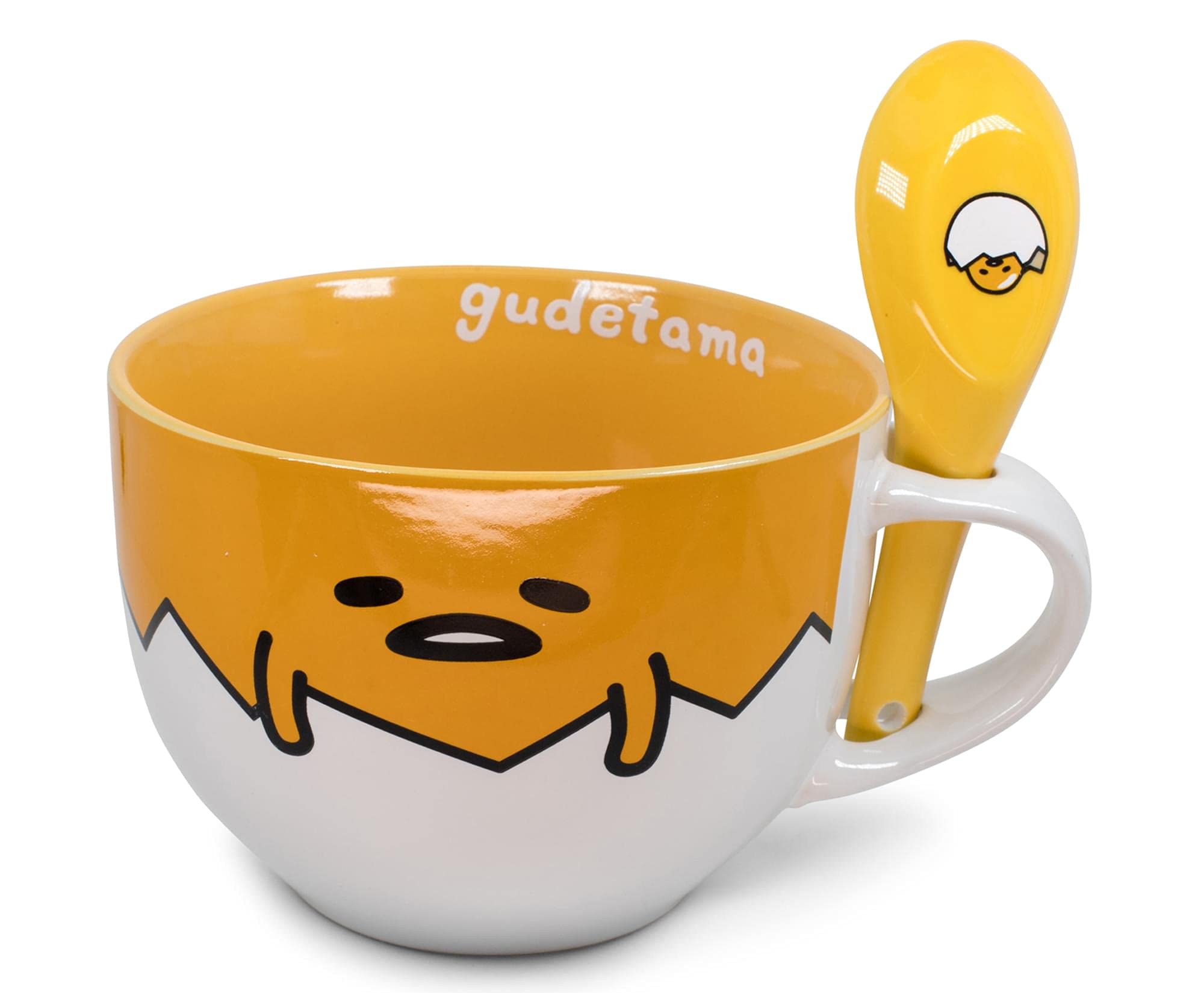 Foto 2 pulgar | Taza De Sopa De Cerámica Silver Buffalo Gudetama Dangerous 710 Ml - Venta Internacional.