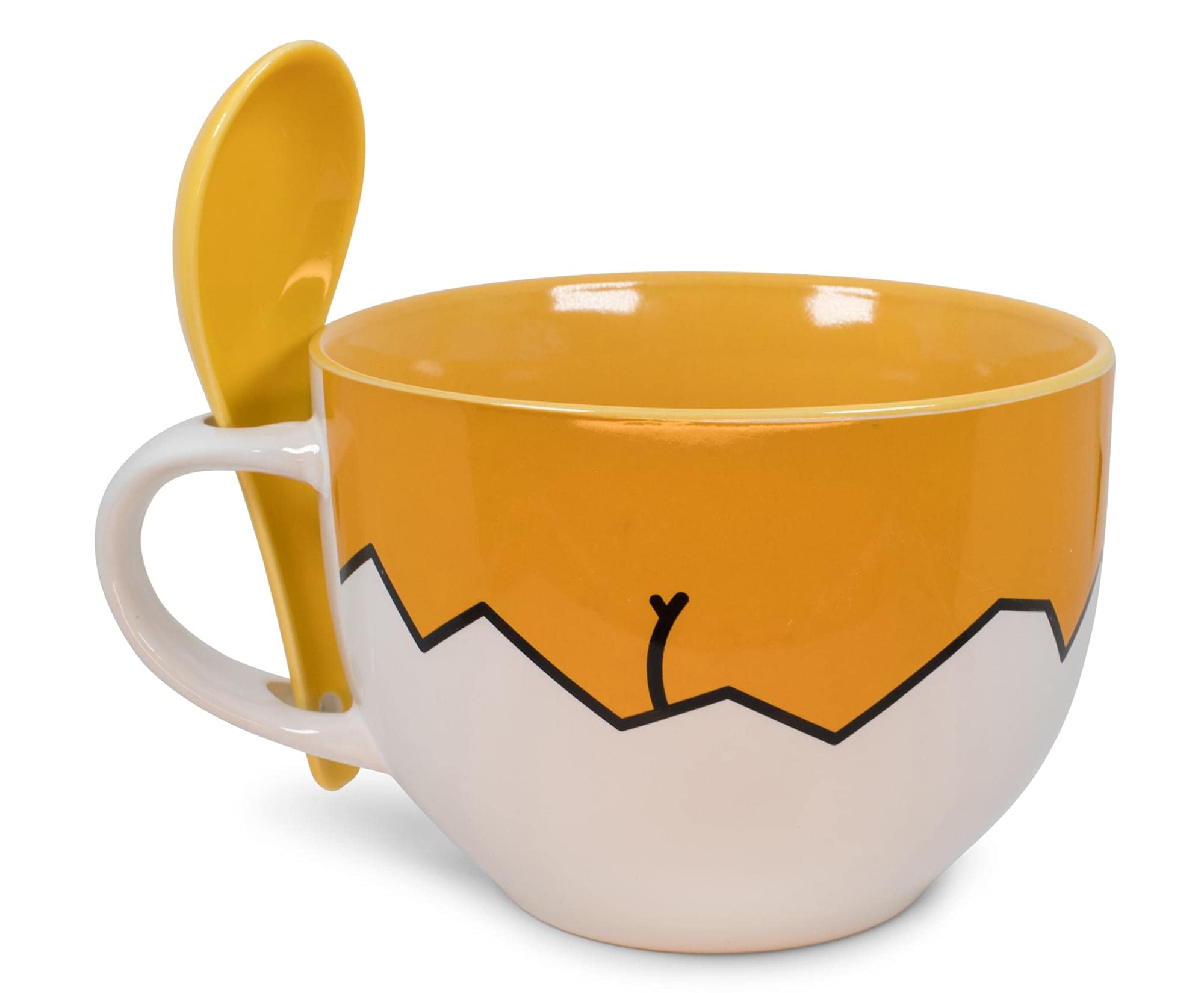 Foto 4 pulgar | Taza De Sopa De Cerámica Silver Buffalo Gudetama Dangerous 710 Ml - Venta Internacional.
