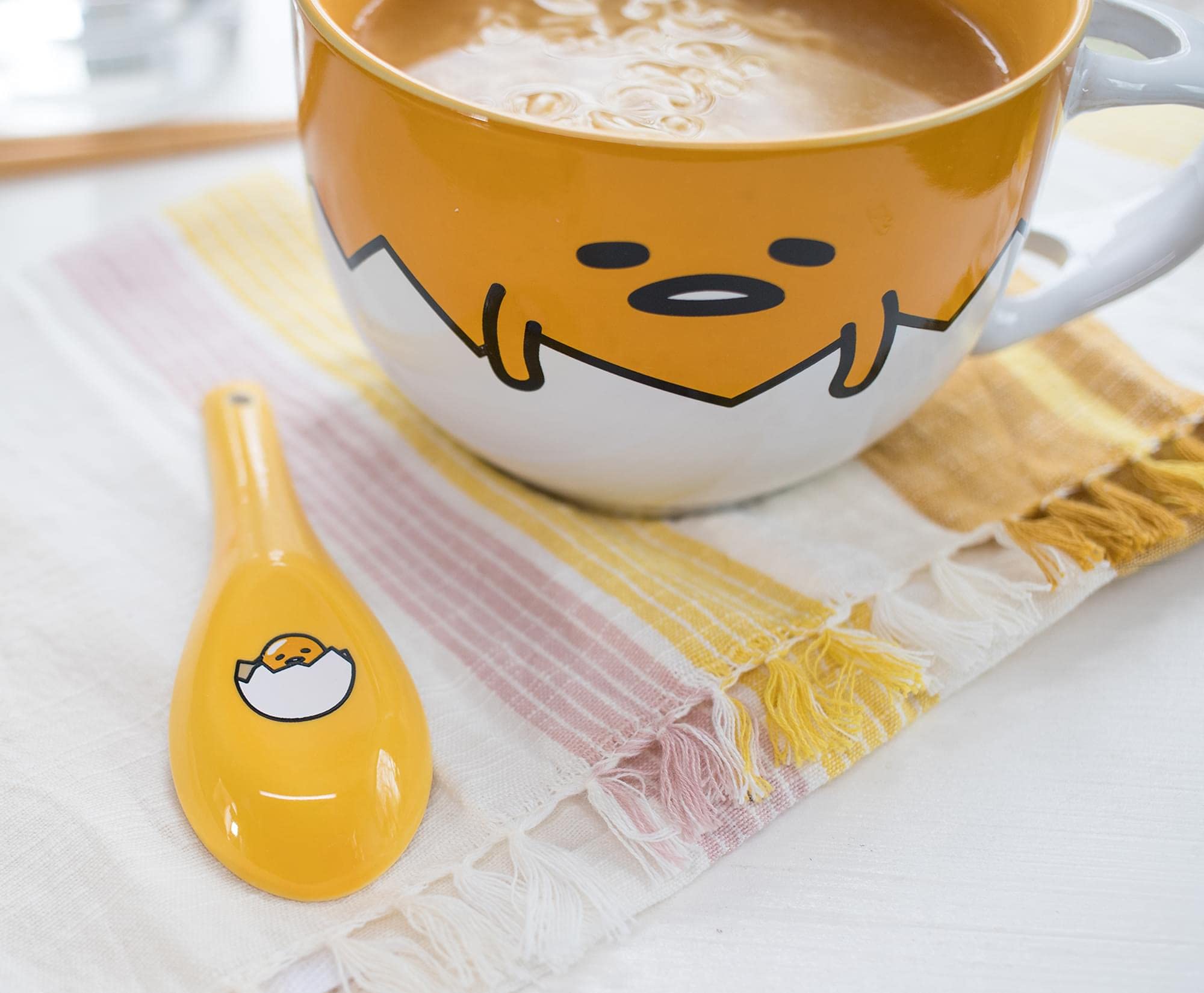 Foto 5 pulgar | Taza De Sopa De Cerámica Silver Buffalo Gudetama Dangerous 710 Ml - Venta Internacional.