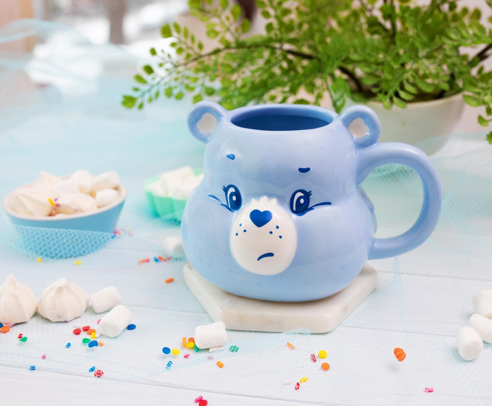 Foto 3 | Taza Plateada De Cerámica Buffalo Care Bears Grumpy Bear, 590 Ml - Venta Internacional.