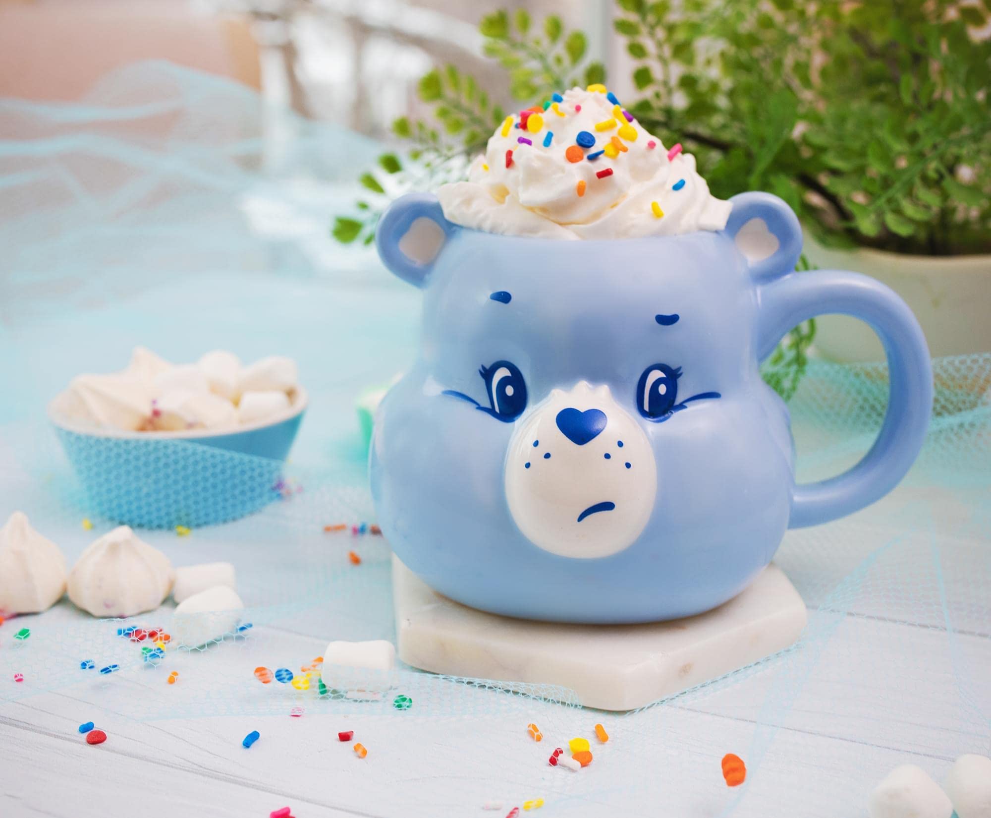 Foto 7 pulgar | Taza Plateada De Cerámica Buffalo Care Bears Grumpy Bear, 590 Ml - Venta Internacional.