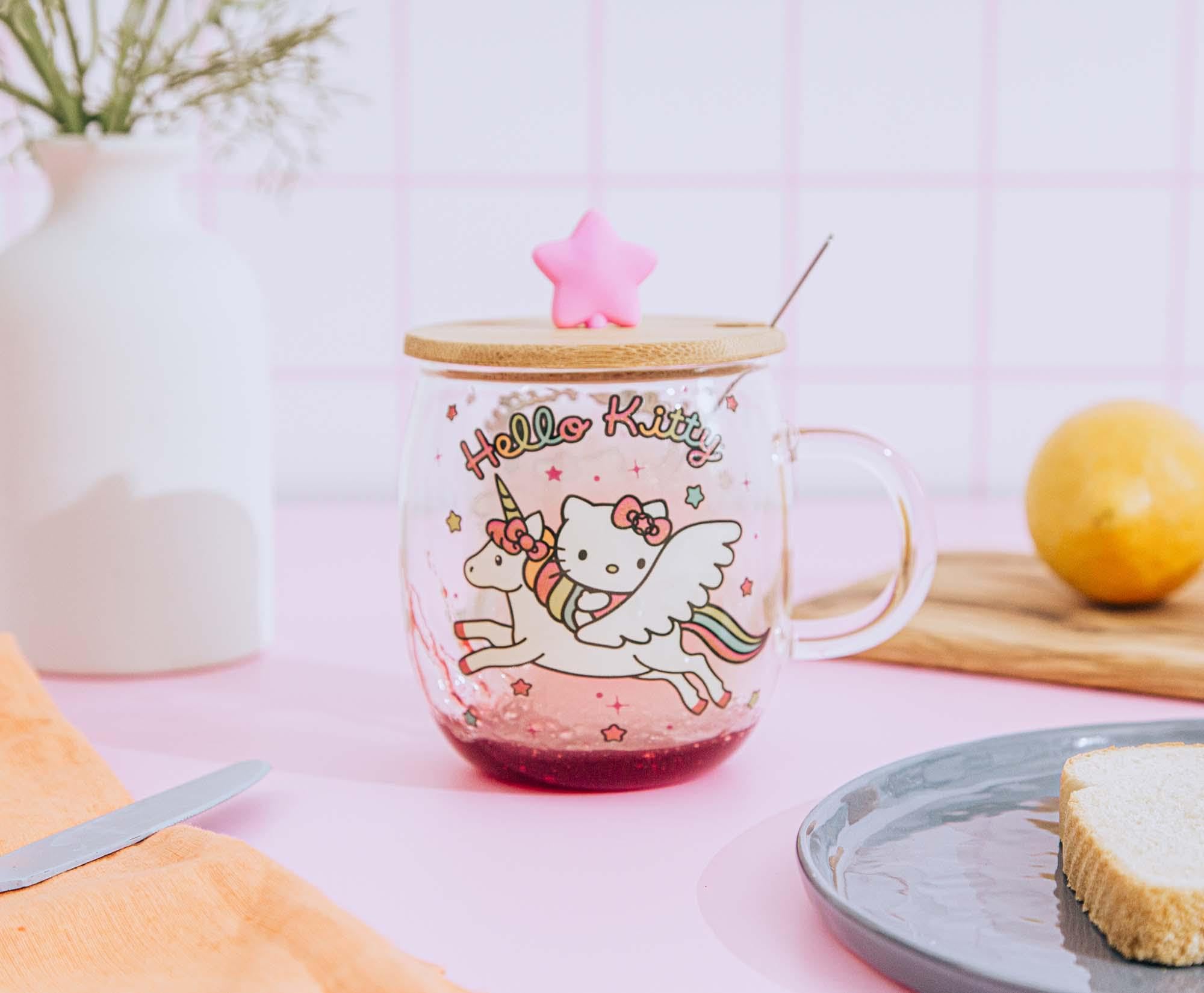 Foto 6 pulgar | Taza De Cristal Silver Buffalo Sanrio Hello Kitty Unicorn, 500 Ml - Venta Internacional.