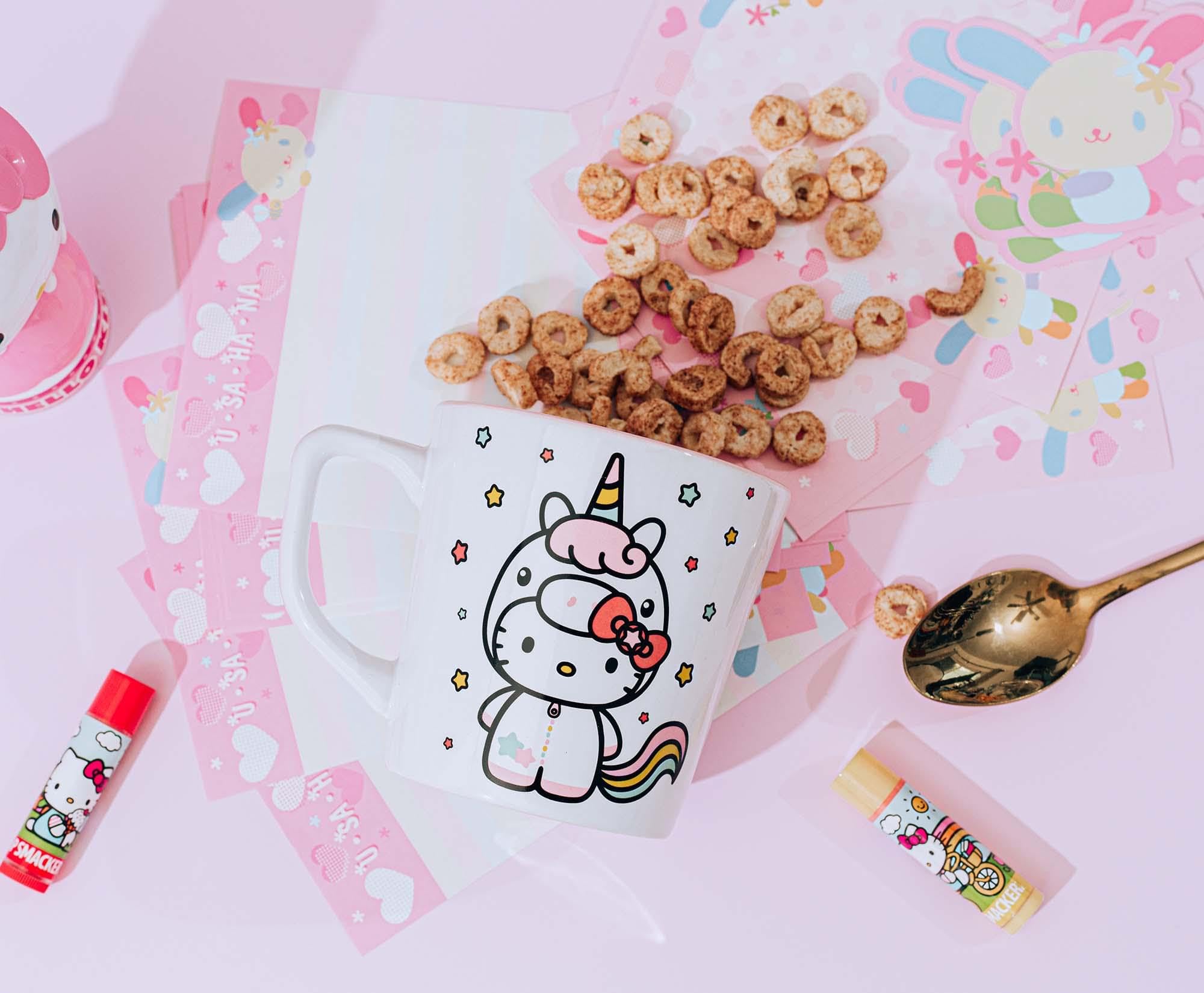 Foto 5 | Taza Con Leche Silver Buffalo Sanrio Hello Kitty Unicorn, 500 Ml - Venta Internacional.