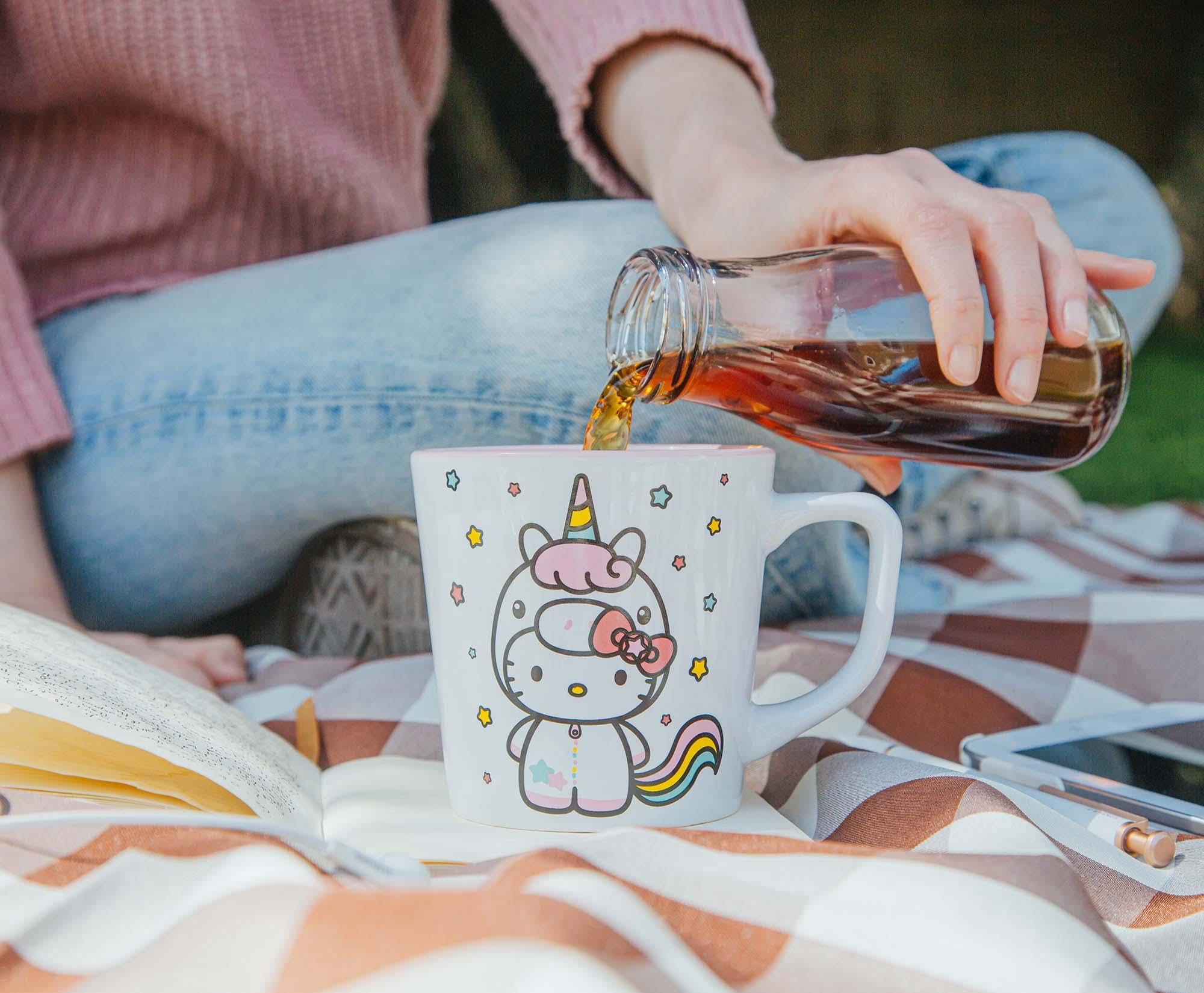 Foto 7 | Taza Con Leche Silver Buffalo Sanrio Hello Kitty Unicorn, 500 Ml - Venta Internacional.