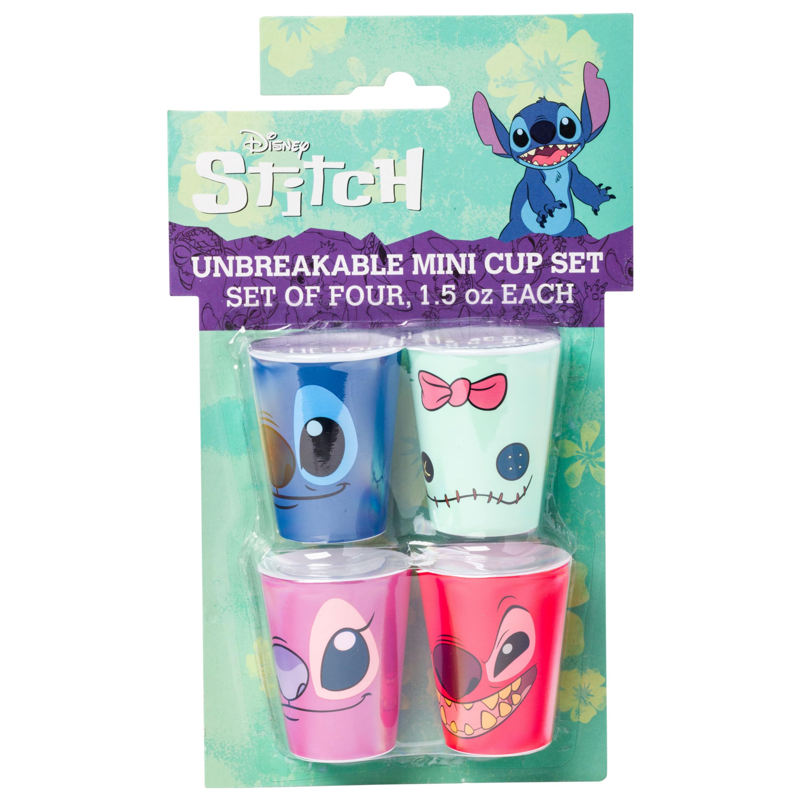 Foto 6 pulgar | Set De Minitazas Silver Buffalo Disney Lilo And Stitch, 45 Ml X4 - Venta Internacional.