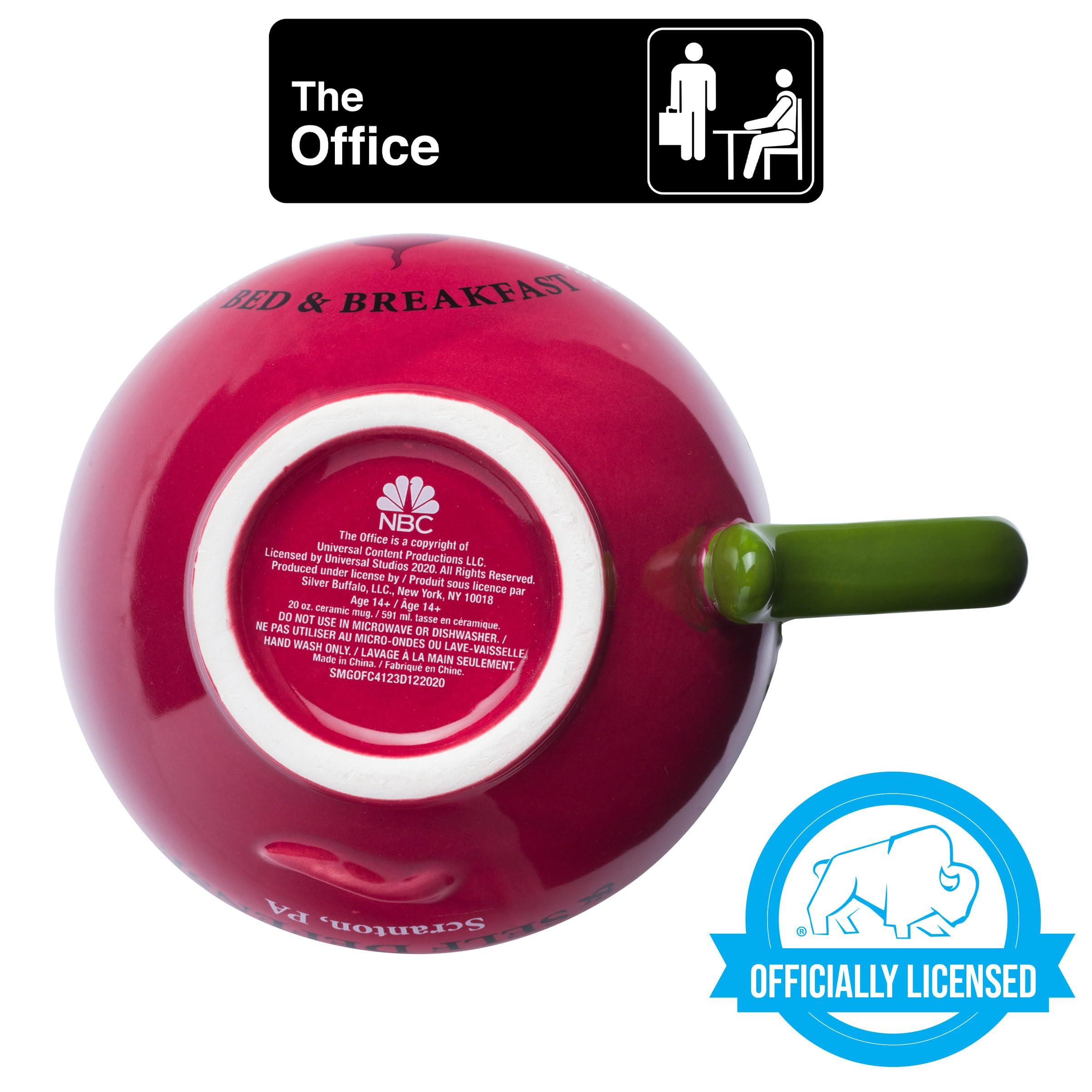 Foto 5 pulgar | Taza Silver Buffalo The Office Schrute Farms De Cerámica, 600 Ml - Venta Internacional.