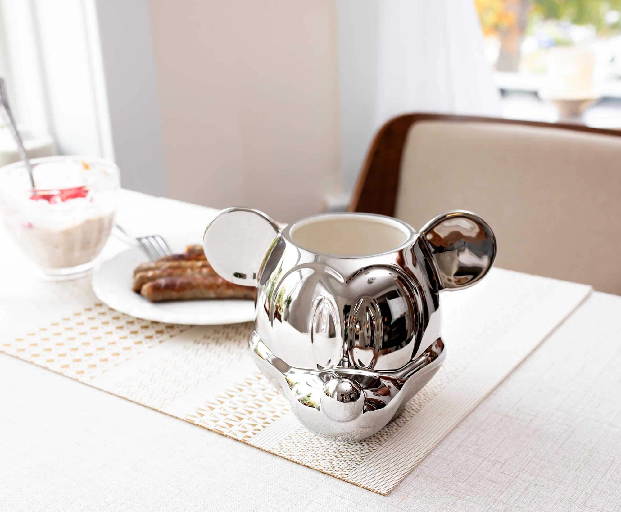 Foto 8 pulgar | Taza De Cerámica Plateada Buffalo Disney Mickey Mouse 100 Years - Venta Internacional.
