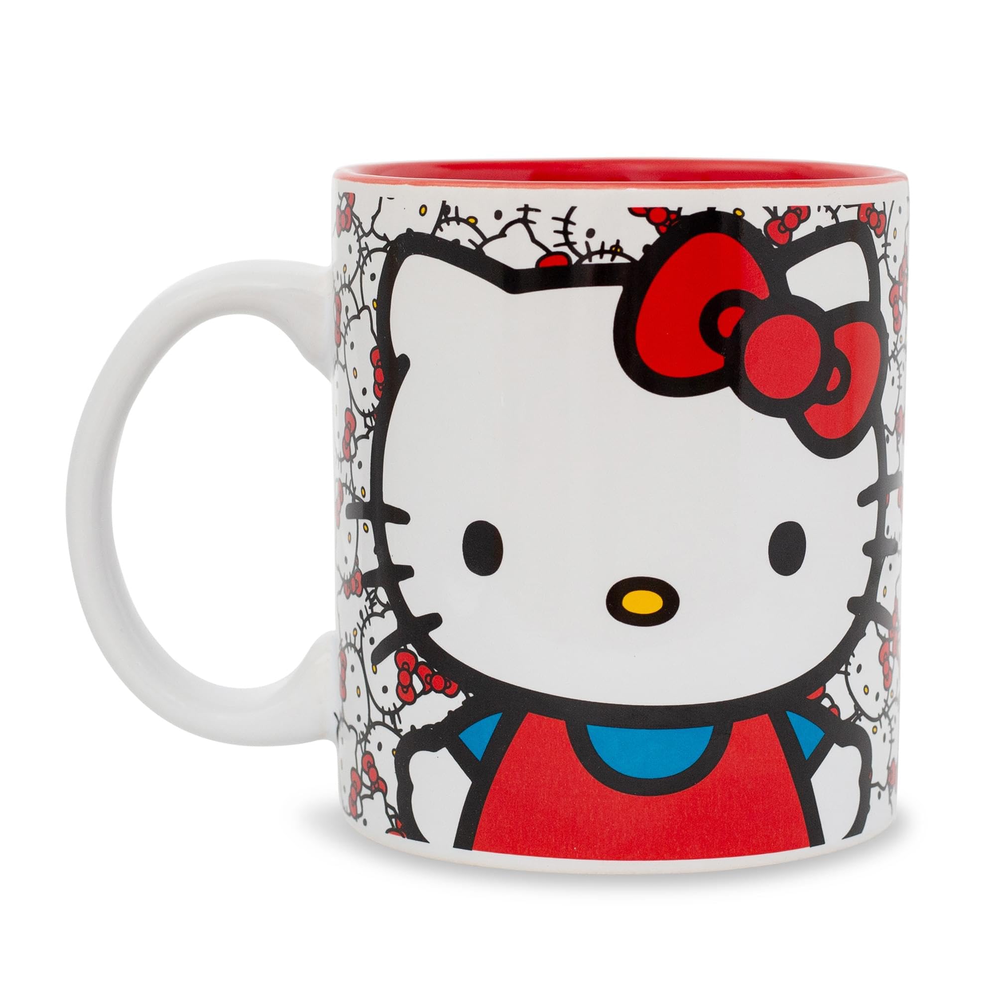 Foto 2 pulgar | Taza Sanrio Hello Kitty Allover Faces De Cerámica, 600 Ml, Sin Bpa - Venta Internacional.