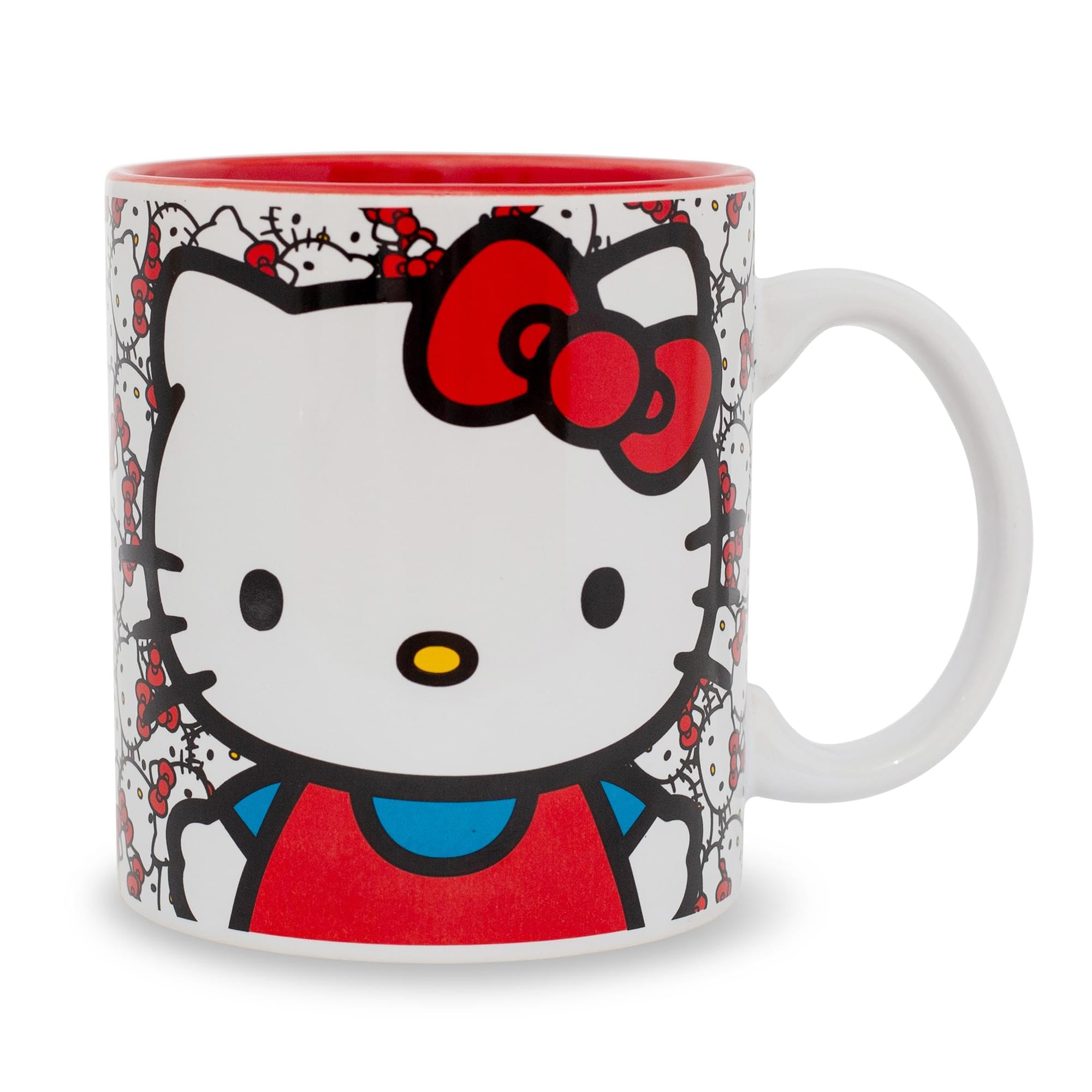 Foto 4 pulgar | Taza Sanrio Hello Kitty Allover Faces De Cerámica, 600 Ml, Sin Bpa - Venta Internacional.