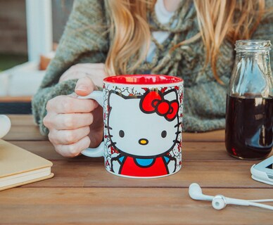 Foto 6 | Taza Sanrio Hello Kitty Allover Faces De Cerámica, 600 Ml, Sin Bpa - Venta Internacional.