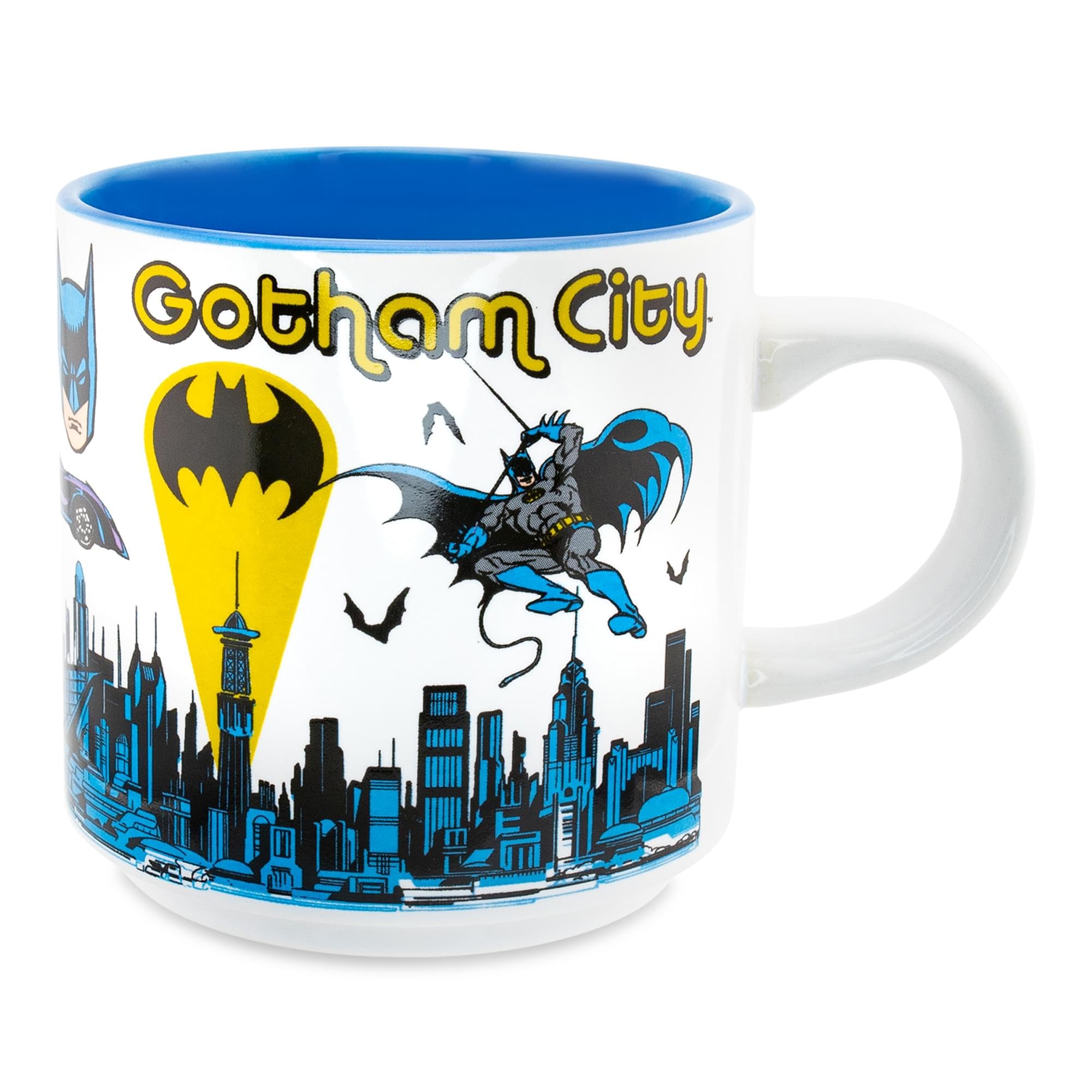 Foto 2 pulgar | Taza De Cerámica Con Estampado Integral De Batman De Dc Comics, 380 Ml - Venta Internacional.