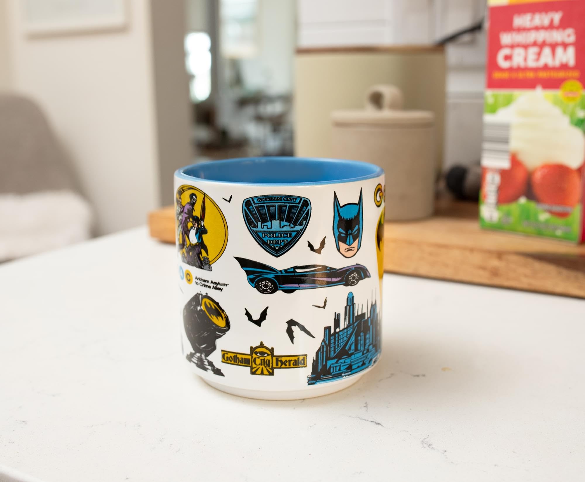 Foto 7 pulgar | Taza De Cerámica Con Estampado Integral De Batman De Dc Comics, 380 Ml - Venta Internacional.