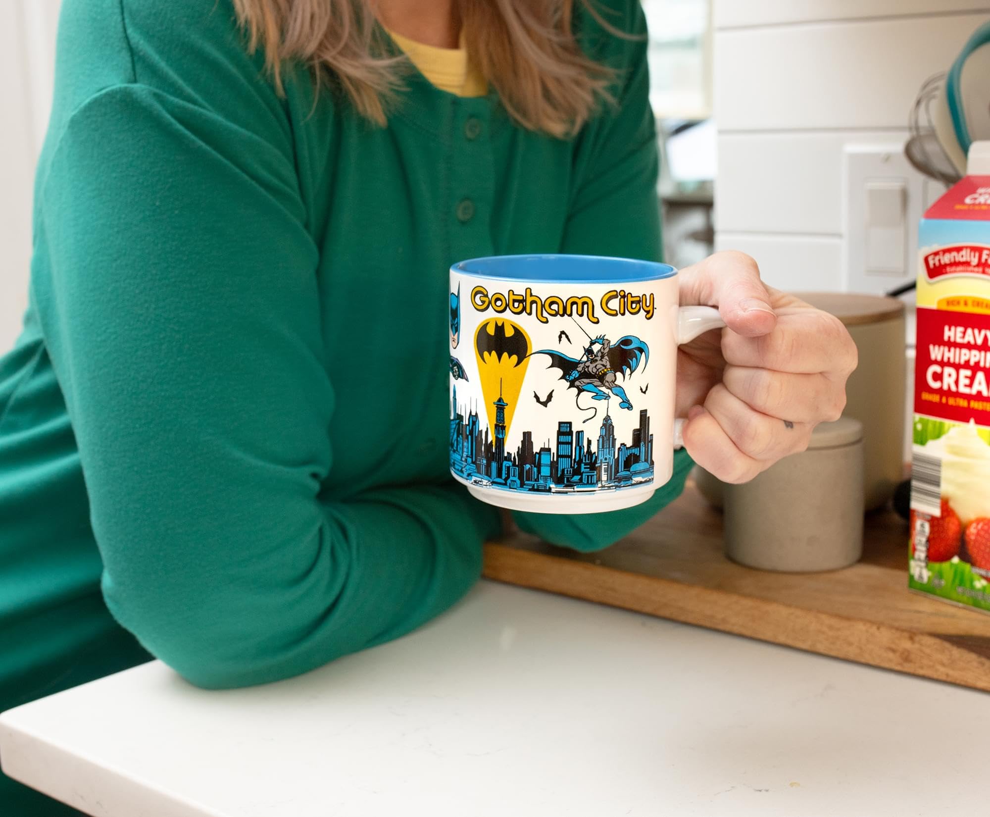 Foto 8 pulgar | Taza De Cerámica Con Estampado Integral De Batman De Dc Comics, 380 Ml - Venta Internacional.