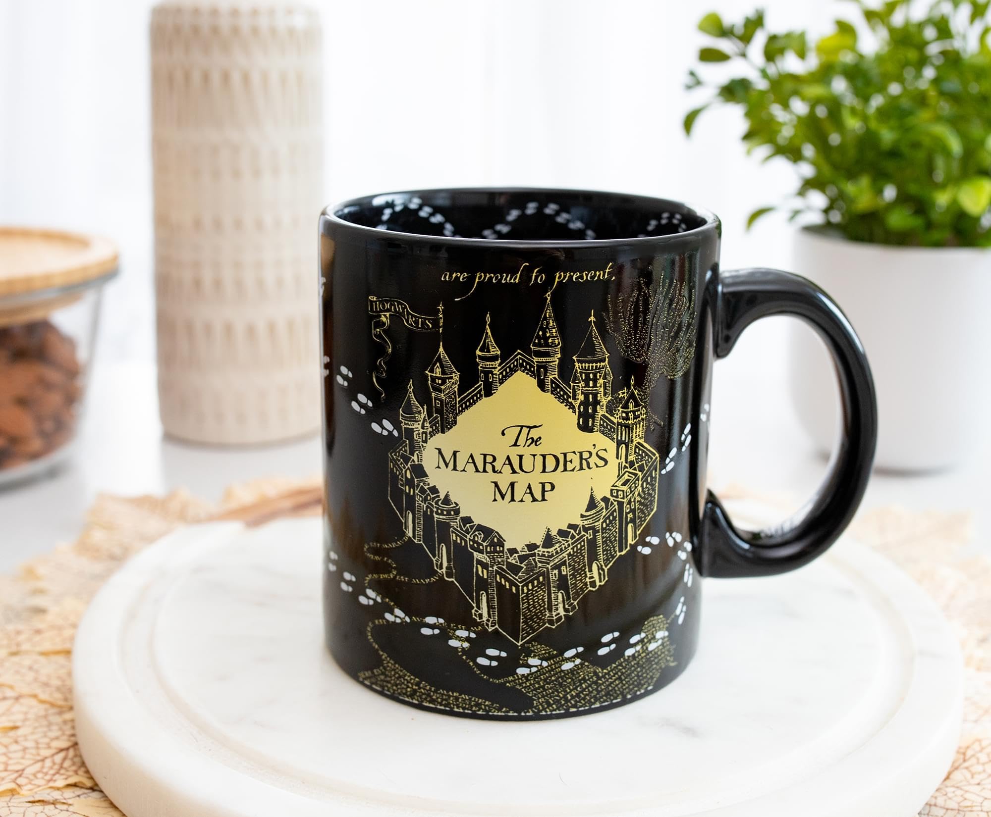 Foto 5 pulgar | Taza De Café Silver Buffalo Harry Potter Marauder's Map 600 Ml - Venta Internacional.