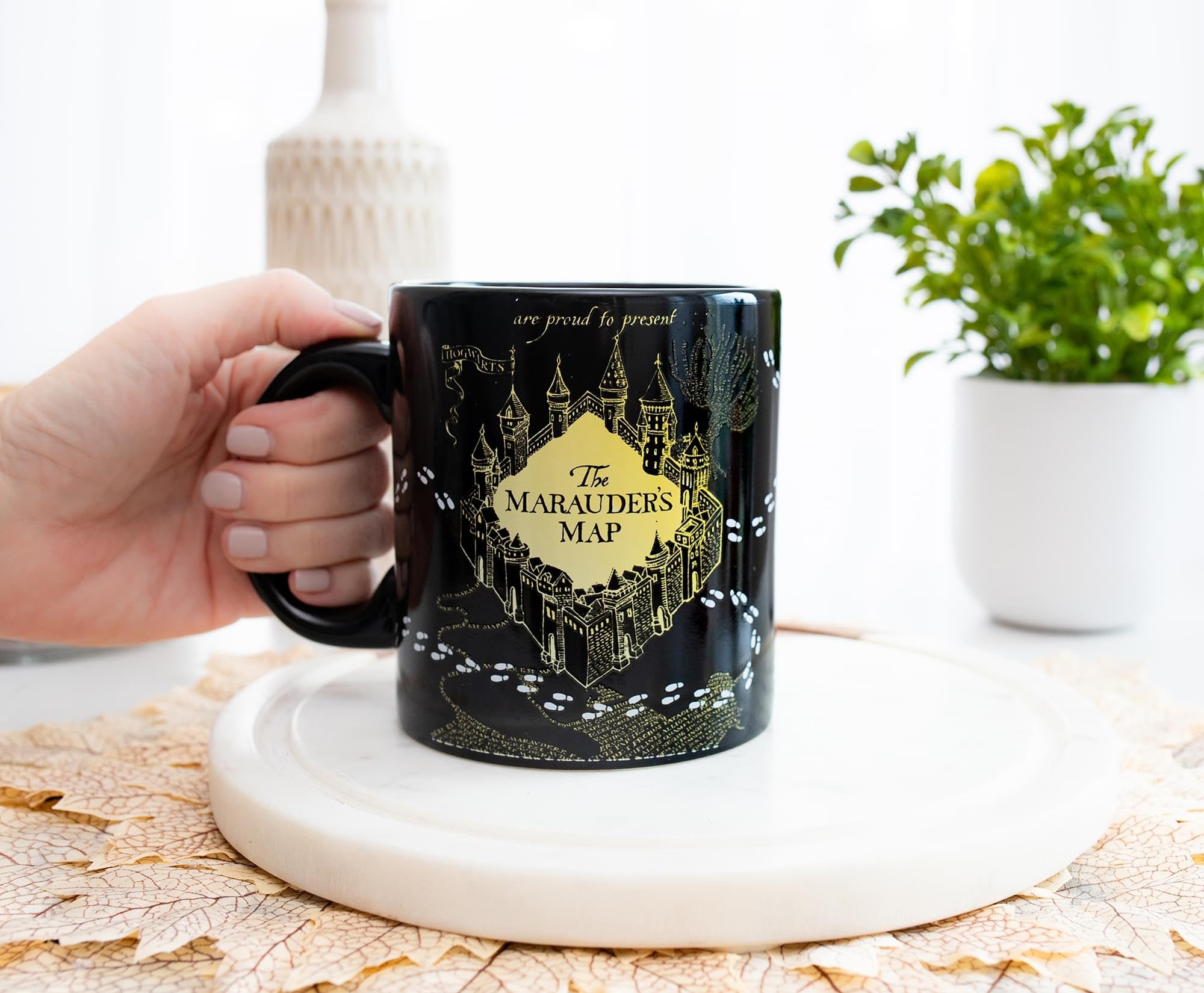 Foto 7 pulgar | Taza De Café Silver Buffalo Harry Potter Marauder's Map 600 Ml - Venta Internacional.