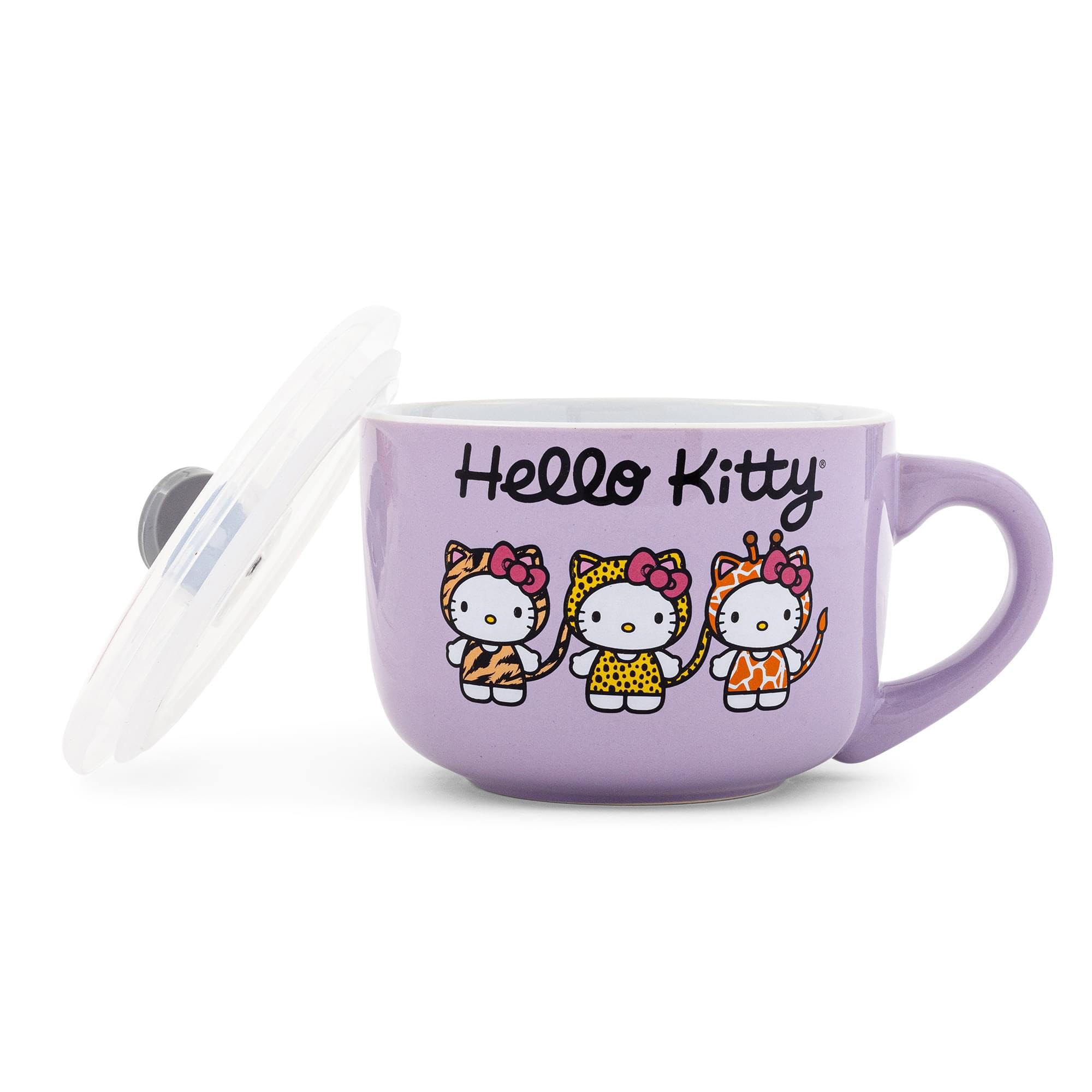 Foto 2 pulgar | Taza Para Sopa Sanrio Hello Kitty Jungle Animals, 700 Ml - Venta Internacional.