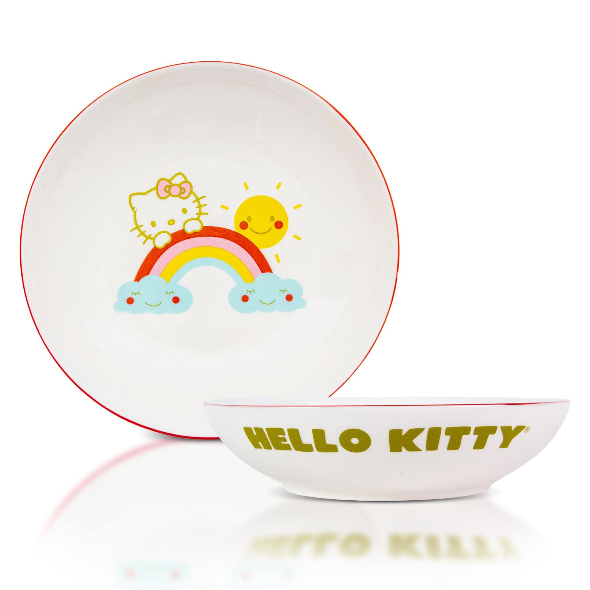 Foto 2 pulgar | Cuenco Sanrio Hello Kitty Rainbow, 23 Cm, Cerámica - Venta Internacional.