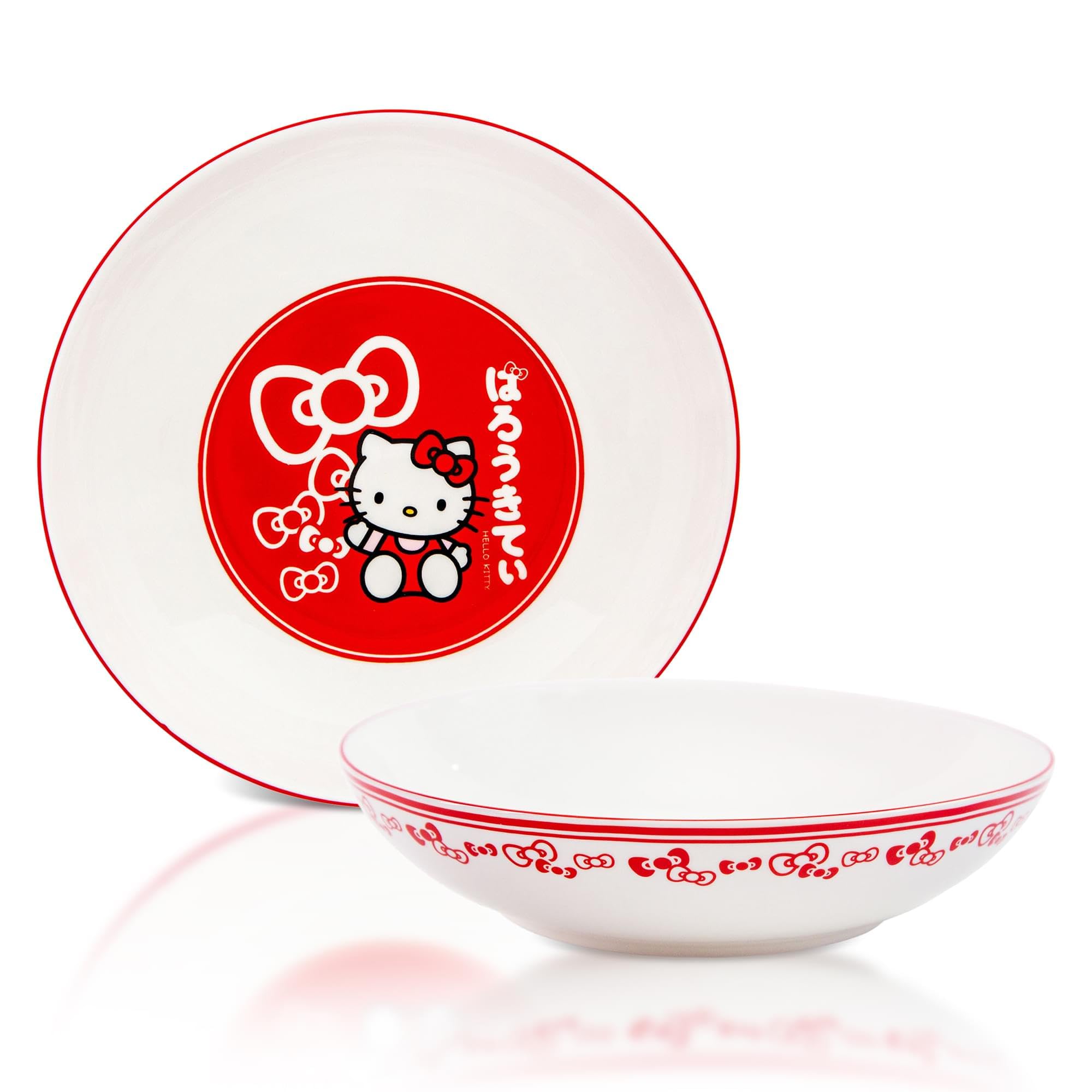 Foto 1 | Cuenco Sanrio Hello Kitty Con Lazos Rojos, 23 Cm, Cerámica - Venta Internacional.
