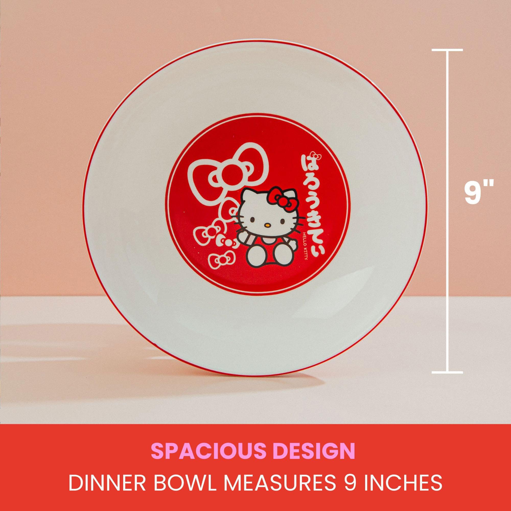 Foto 4 | Cuenco Sanrio Hello Kitty Con Lazos Rojos, 23 Cm, Cerámica - Venta Internacional.