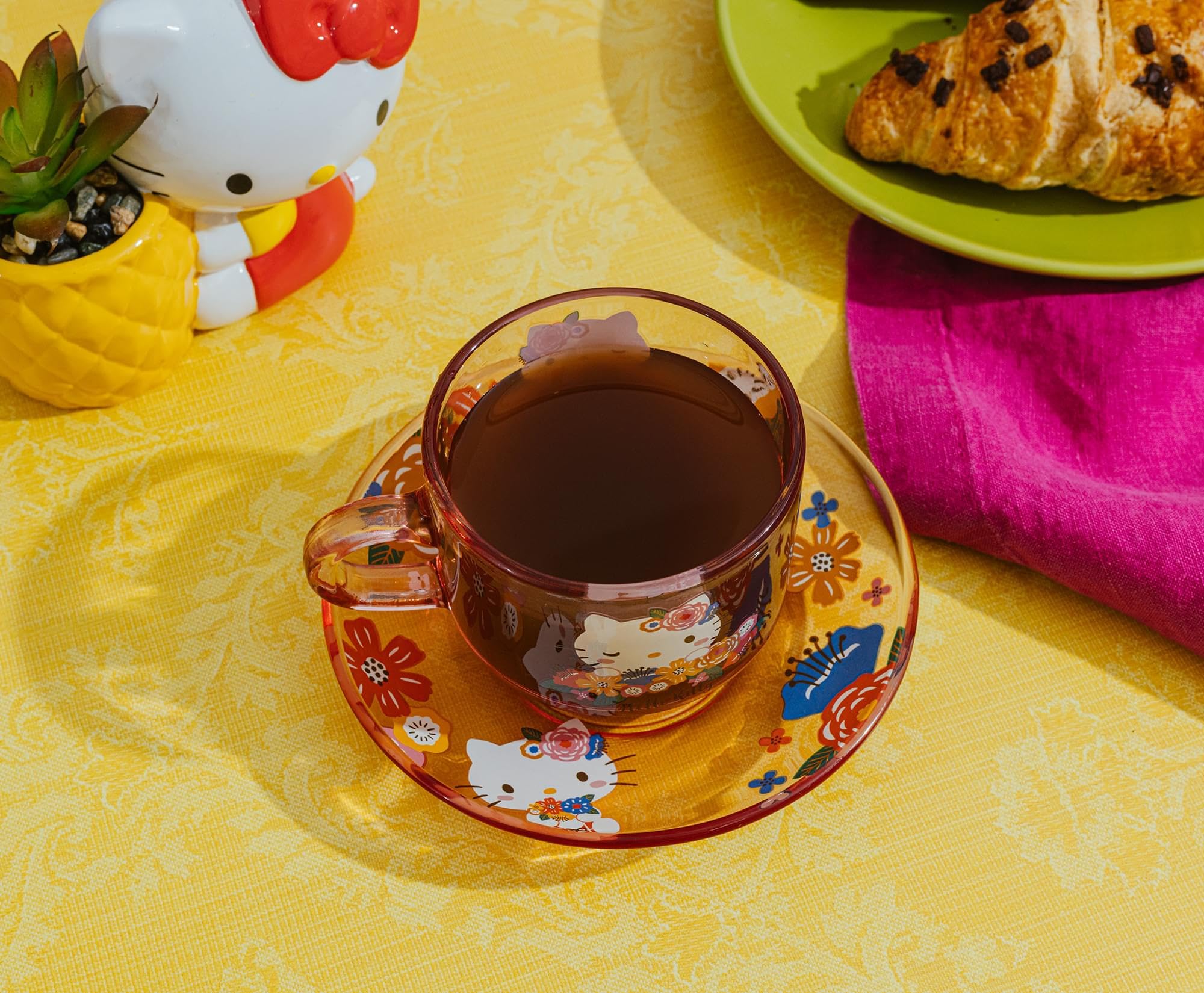 Foto 8 pulgar | Set De Taza De Té Y Platillo Silver Buffalo Sanrio Hello Kitty - Venta Internacional.
