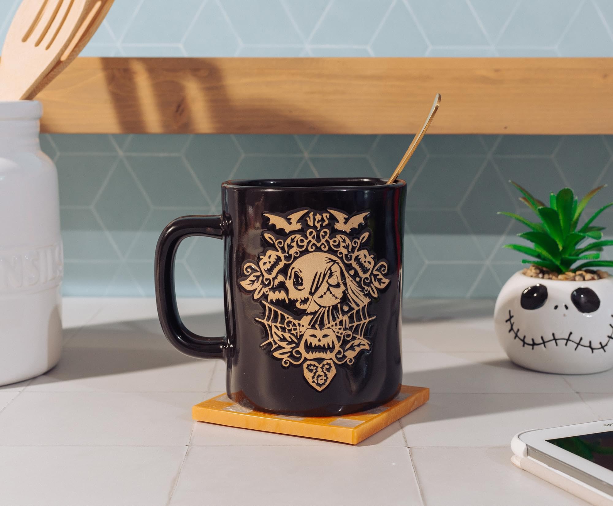 Foto 5 | Taza Plateada Buffalo Disney Pesadilla Antes De Navidad - Venta Internacional.