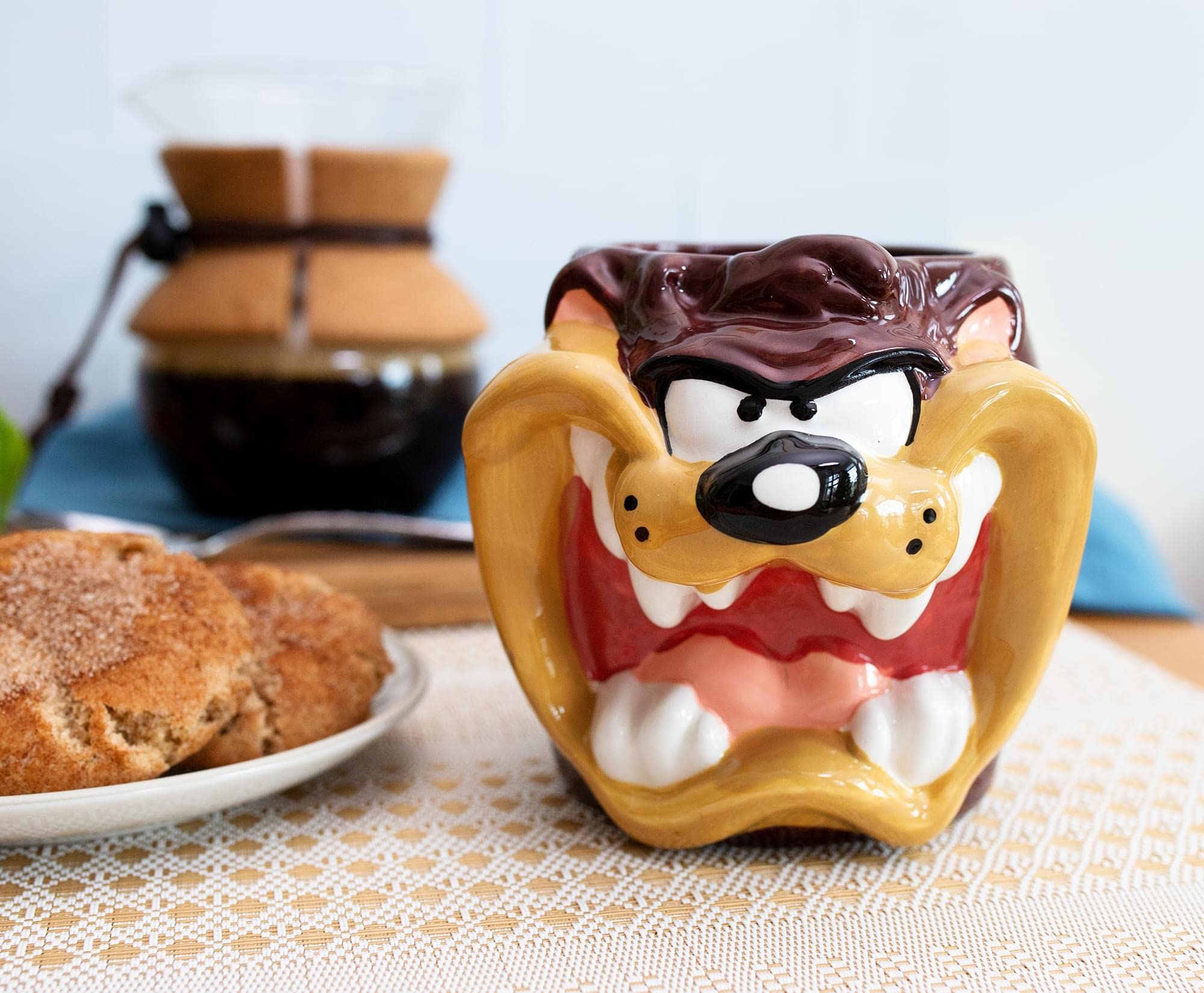 Foto 4 pulgar | Taza Plateada Buffalo Looney Tunes Taz Face Ceramic 710 Ml - Venta Internacional.