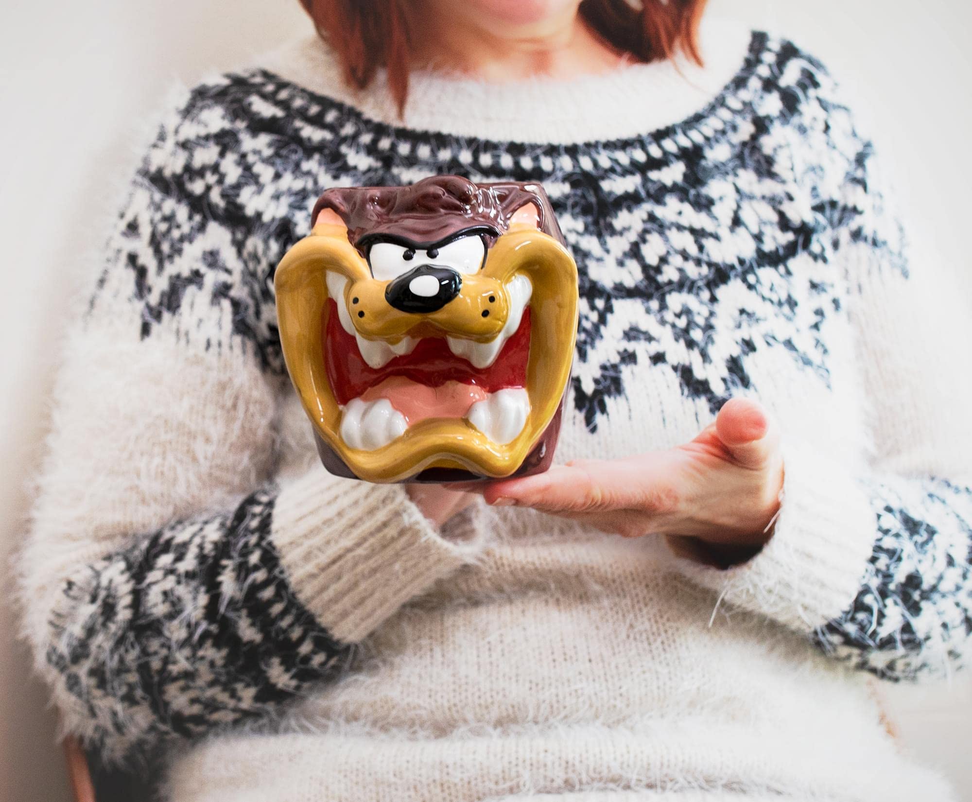 Foto 5 pulgar | Taza Plateada Buffalo Looney Tunes Taz Face Ceramic 710 Ml - Venta Internacional.