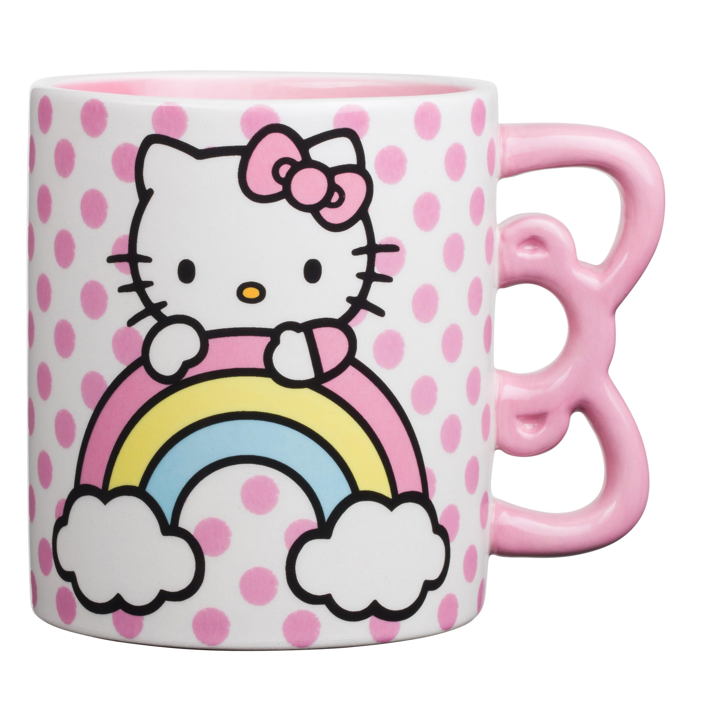 Foto 2 pulgar | Taza De Cerámica Silver Buffalo Sanrio Hello Kitty 600 Ml Rainbow - Venta Internacional.