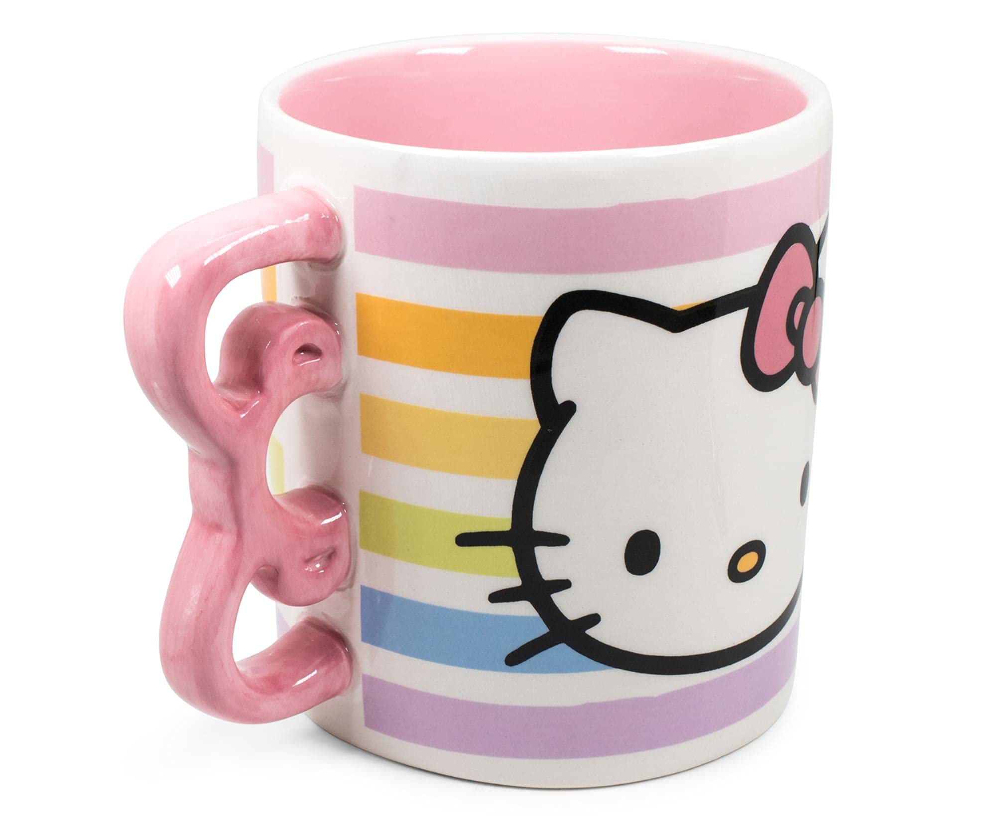 Foto 5 pulgar | Taza De Cerámica Silver Buffalo Sanrio Hello Kitty 600 Ml Rainbow - Venta Internacional.