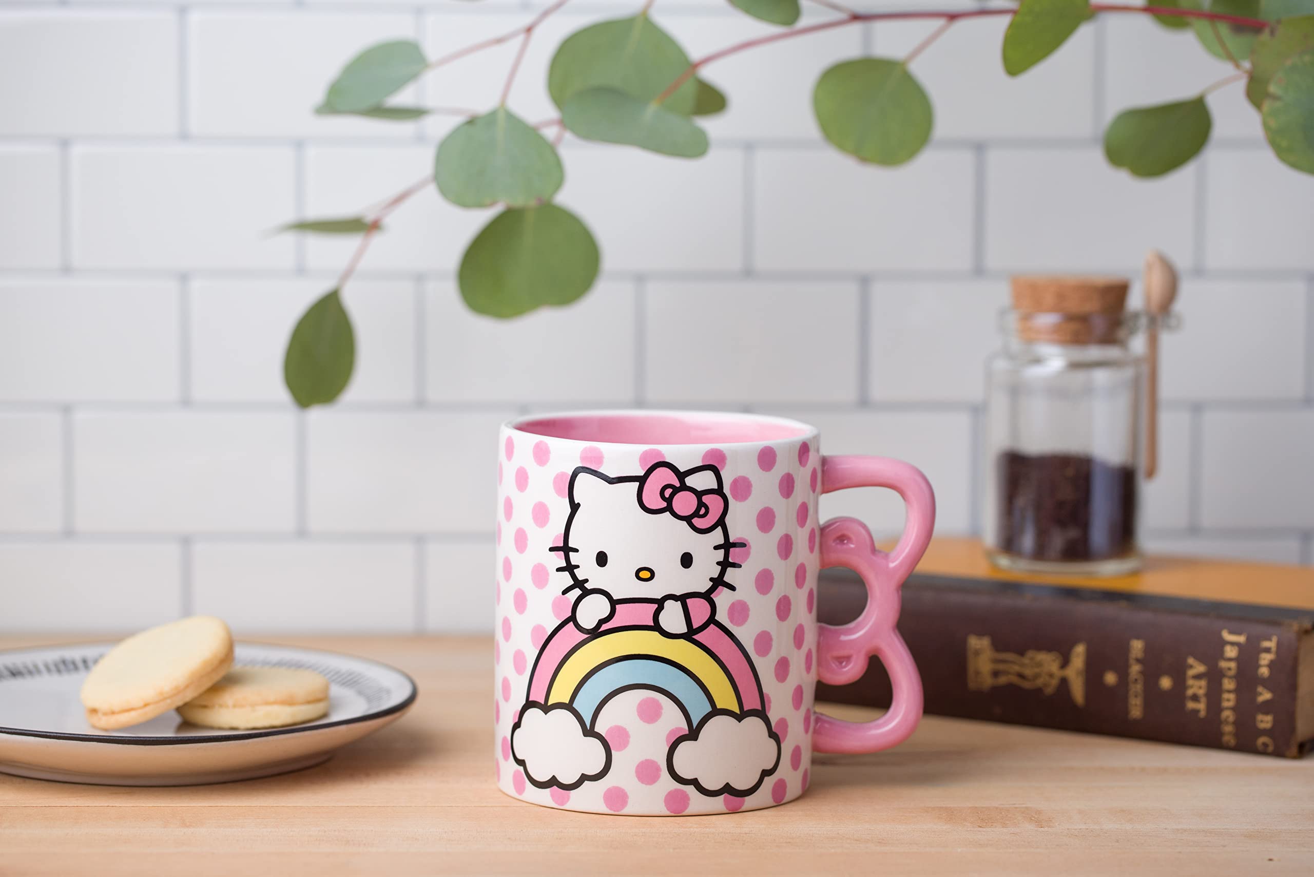 Foto 6 pulgar | Taza De Cerámica Silver Buffalo Sanrio Hello Kitty 600 Ml Rainbow - Venta Internacional.