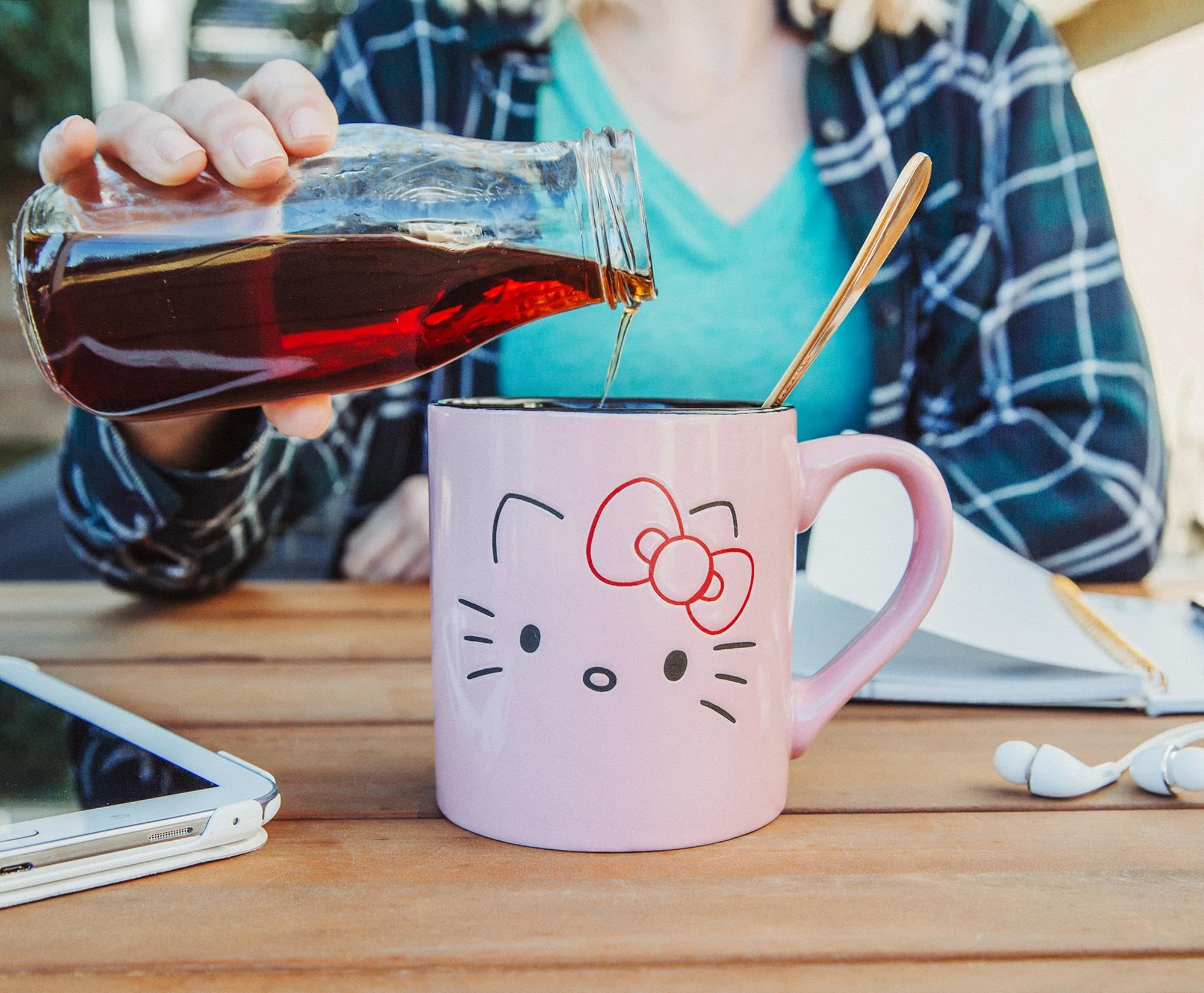 Foto 6 pulgar | Taza De Café Silver Buffalo Sanrio Hello Kitty 414 Ml De Cerámica - Venta Internacional.
