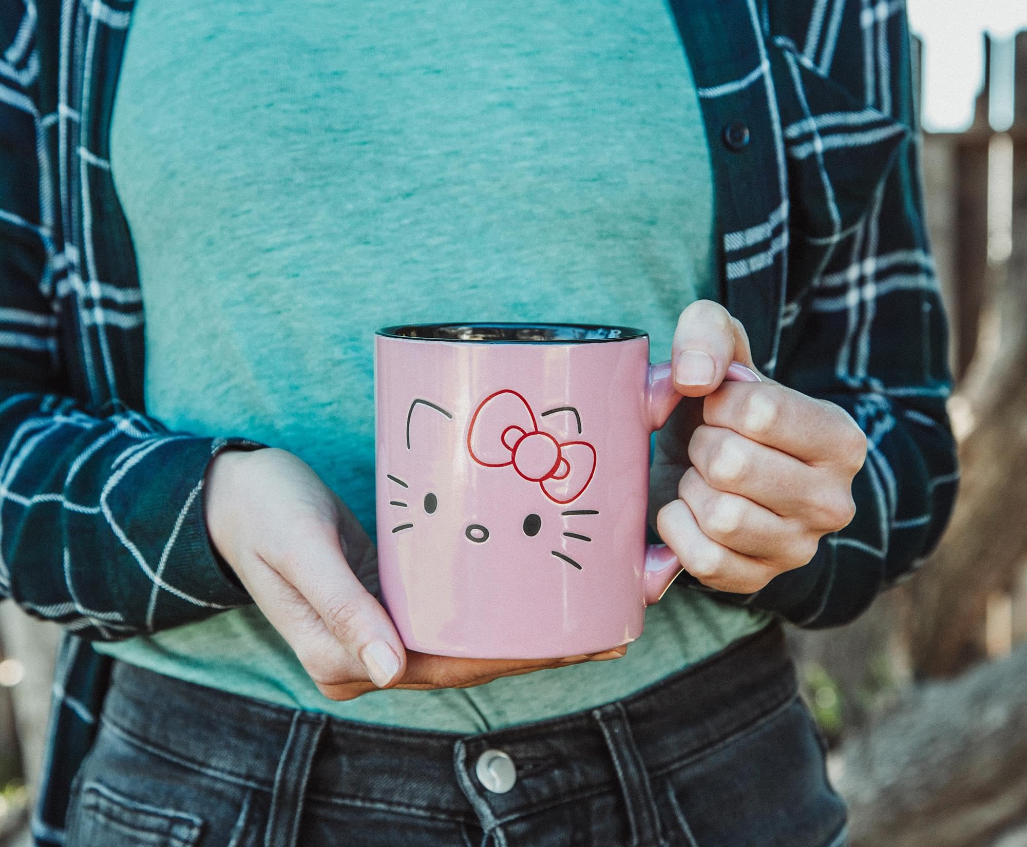 Foto 7 pulgar | Taza De Café Silver Buffalo Sanrio Hello Kitty 414 Ml De Cerámica - Venta Internacional.