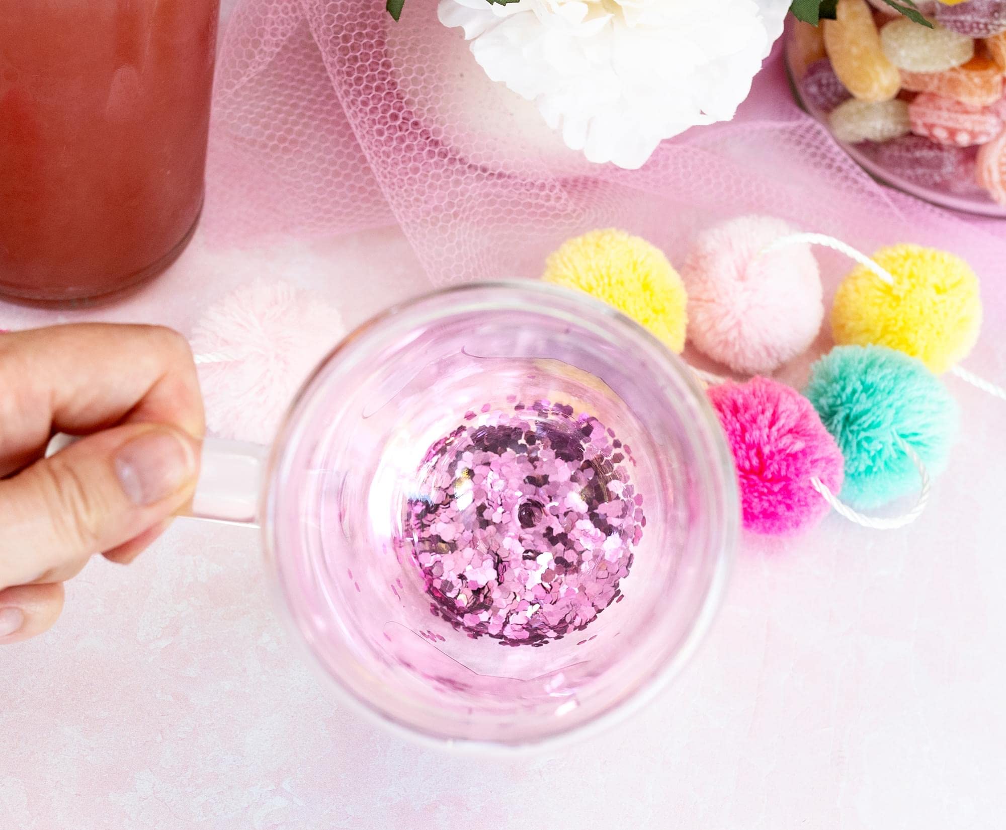 Foto 5 | Taza De Cristal Sanrio Hello Kitty Bows And Stars Confeti, 450 Ml - Venta Internacional.