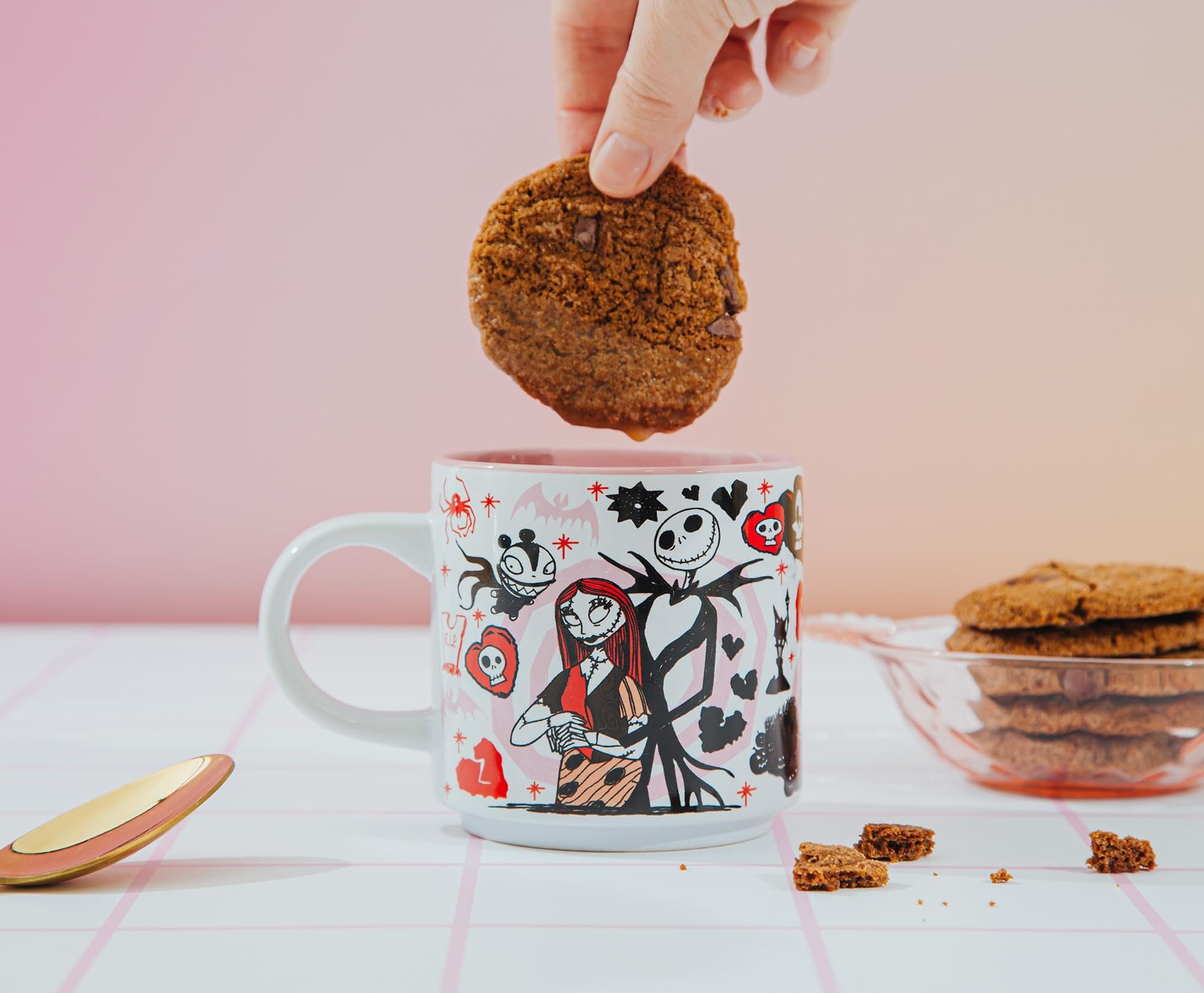 Foto 6 pulgar | Taza De Café Plateada Buffalo Disney Nightmare Before Christmas - Venta Internacional.