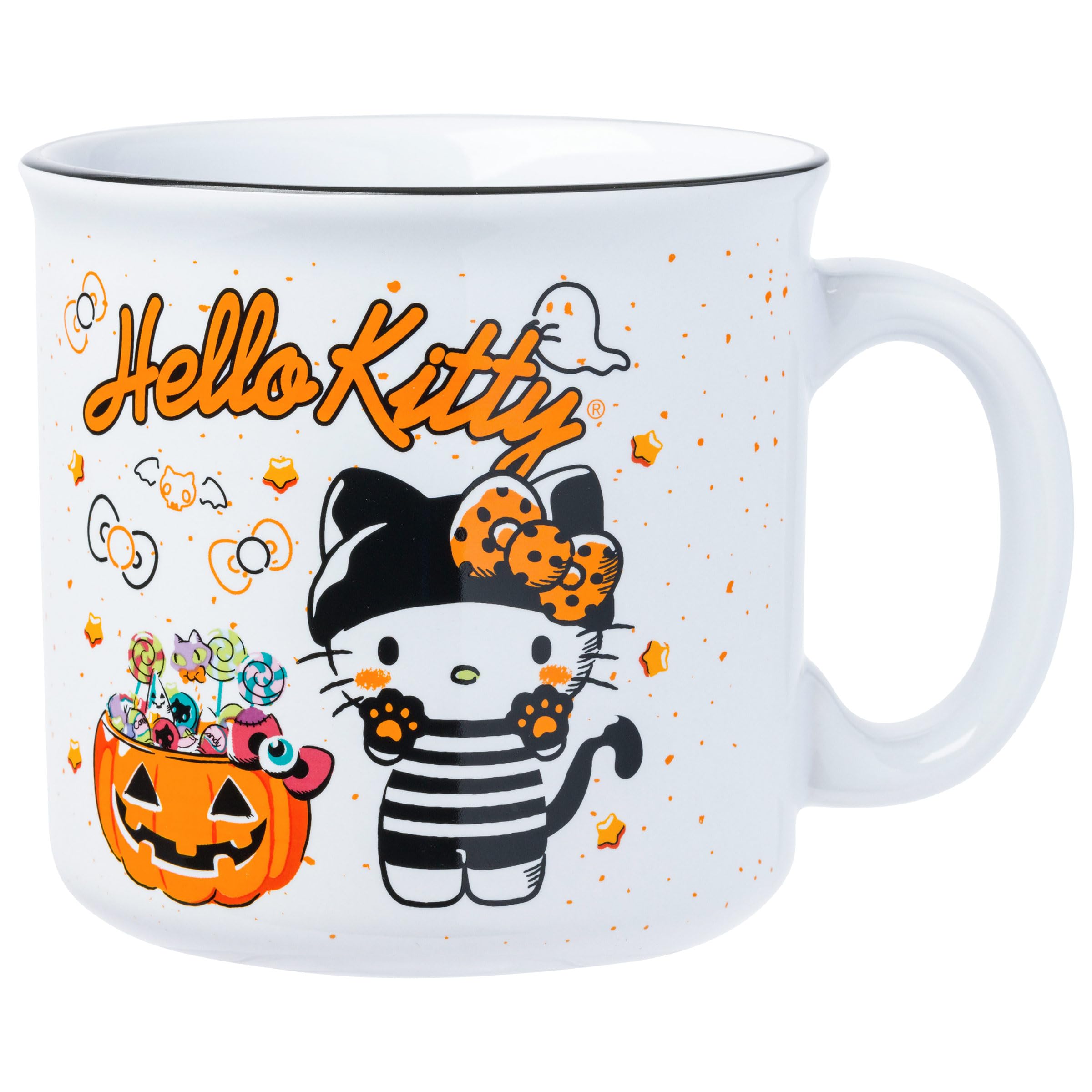 Foto 2 pulgar | Taza Camper De Cerámica Silver Buffalo Sanrio Hello Kitty 600 Ml - Venta Internacional.