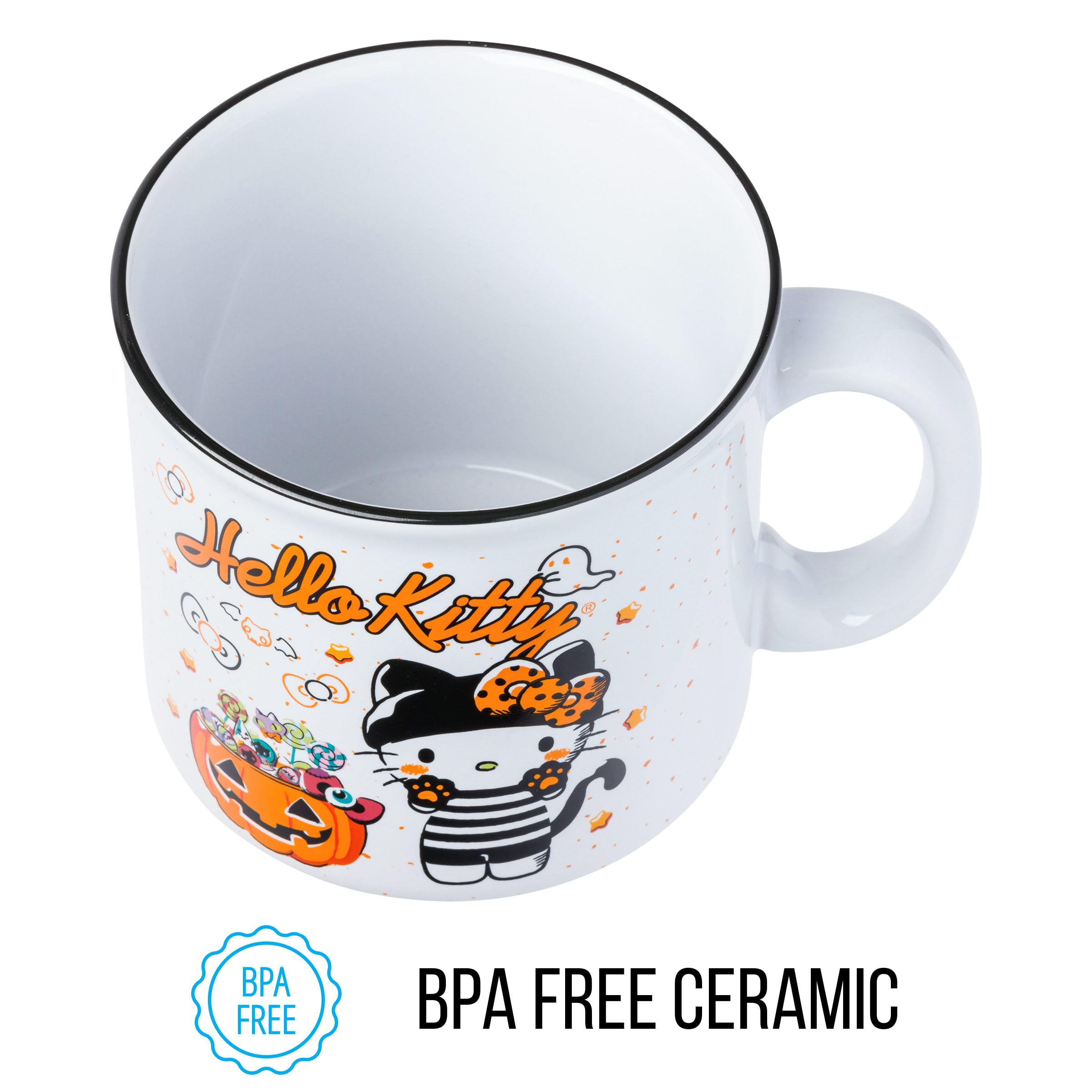 Foto 4 | Taza Camper De Cerámica Silver Buffalo Sanrio Hello Kitty 600 Ml - Venta Internacional.