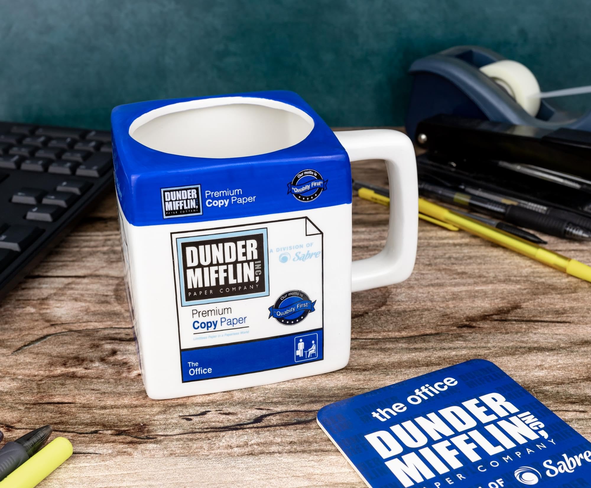 Foto 5 pulgar | Taza De Cerámica Silver Buffalo The Office Dunder Mifflin 600 Ml - Venta Internacional.