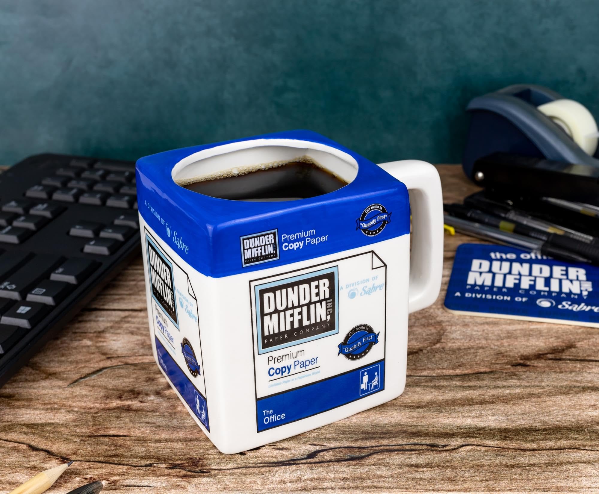 Foto 6 pulgar | Taza De Cerámica Silver Buffalo The Office Dunder Mifflin 600 Ml - Venta Internacional.