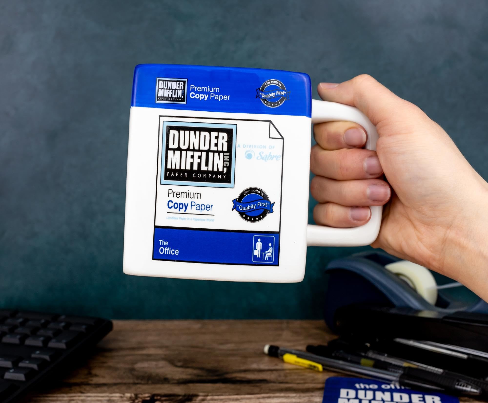 Foto 7 | Taza De Cerámica Silver Buffalo The Office Dunder Mifflin 600 Ml - Venta Internacional.