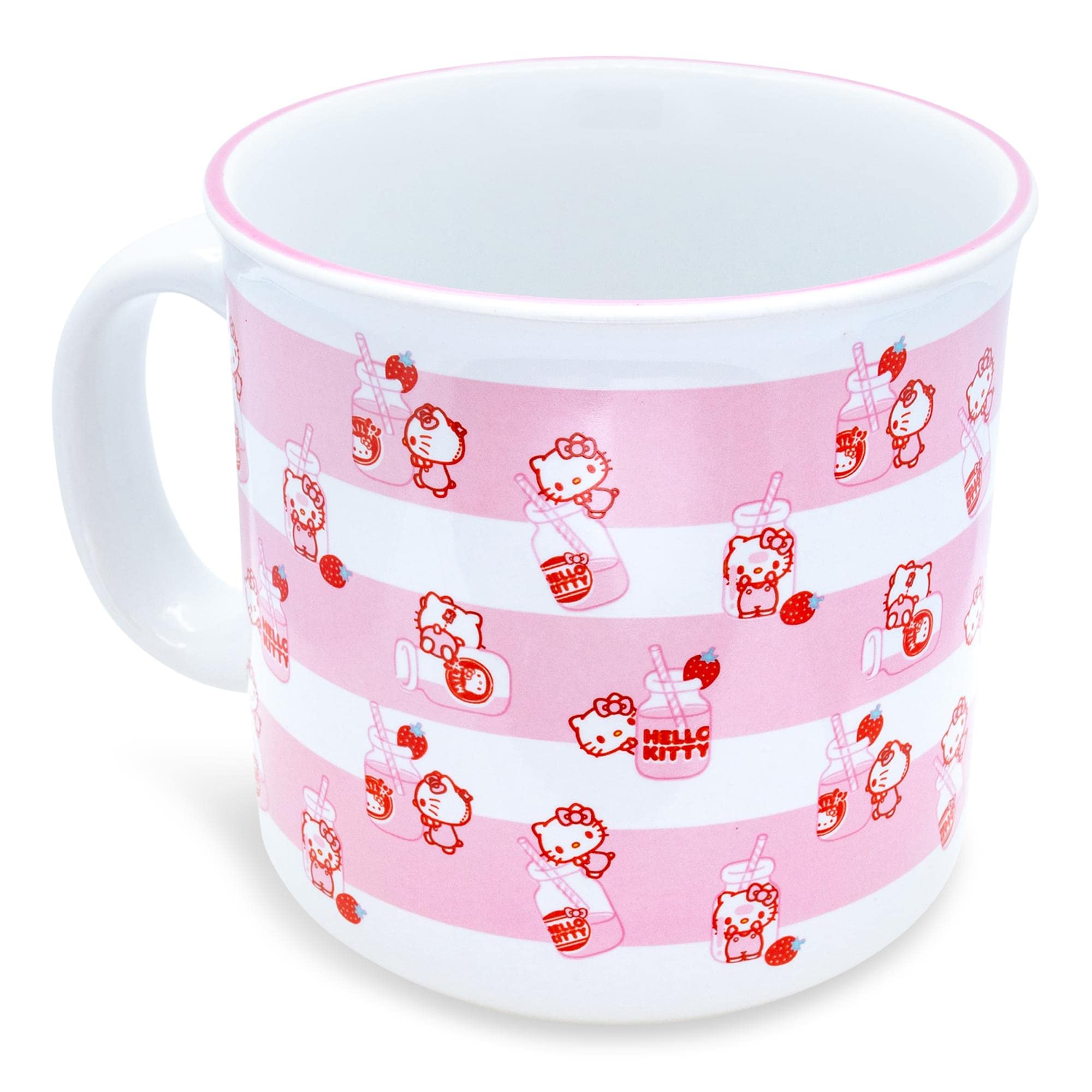 Foto 5 pulgar | Taza Camper De Cerámica Silver Buffalo Sanrio Hello Kitty 600 Ml - Venta Internacional.
