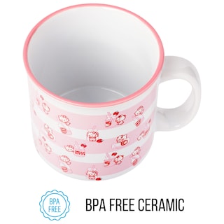 Foto 5 | Taza Camper De Cerámica Silver Buffalo Sanrio Hello Kitty 600 Ml - Venta Internacional.