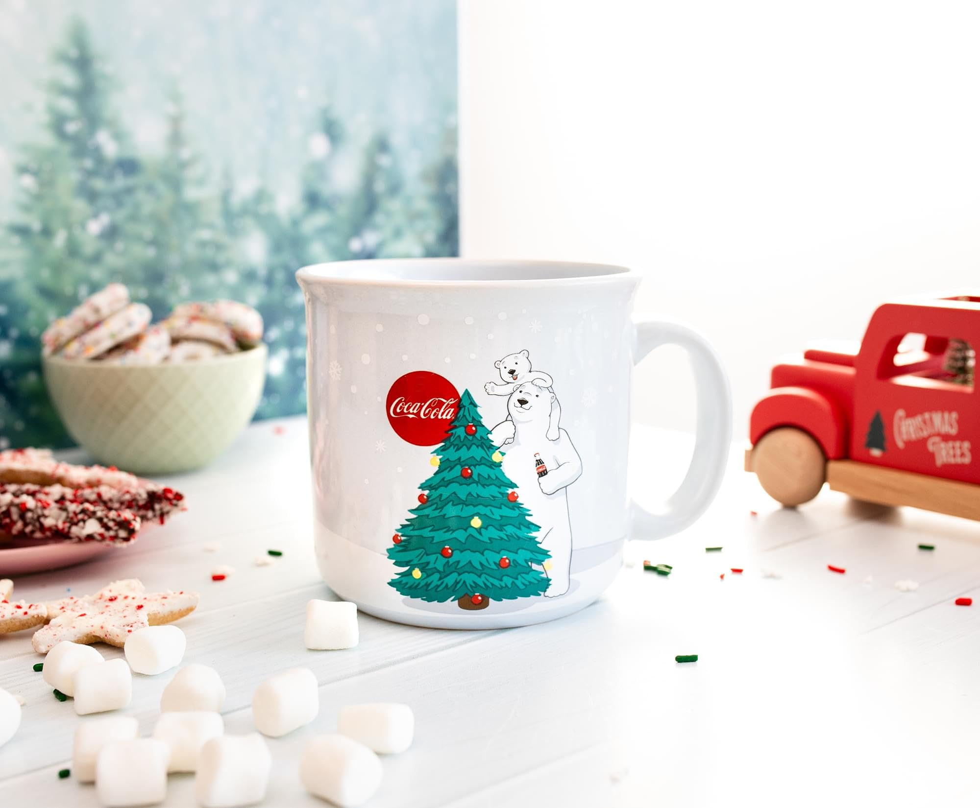 Foto 4 pulgar | Taza Silver Buffalo Coca-cola Holiday Polar Bears 600 Ml - Venta Internacional.