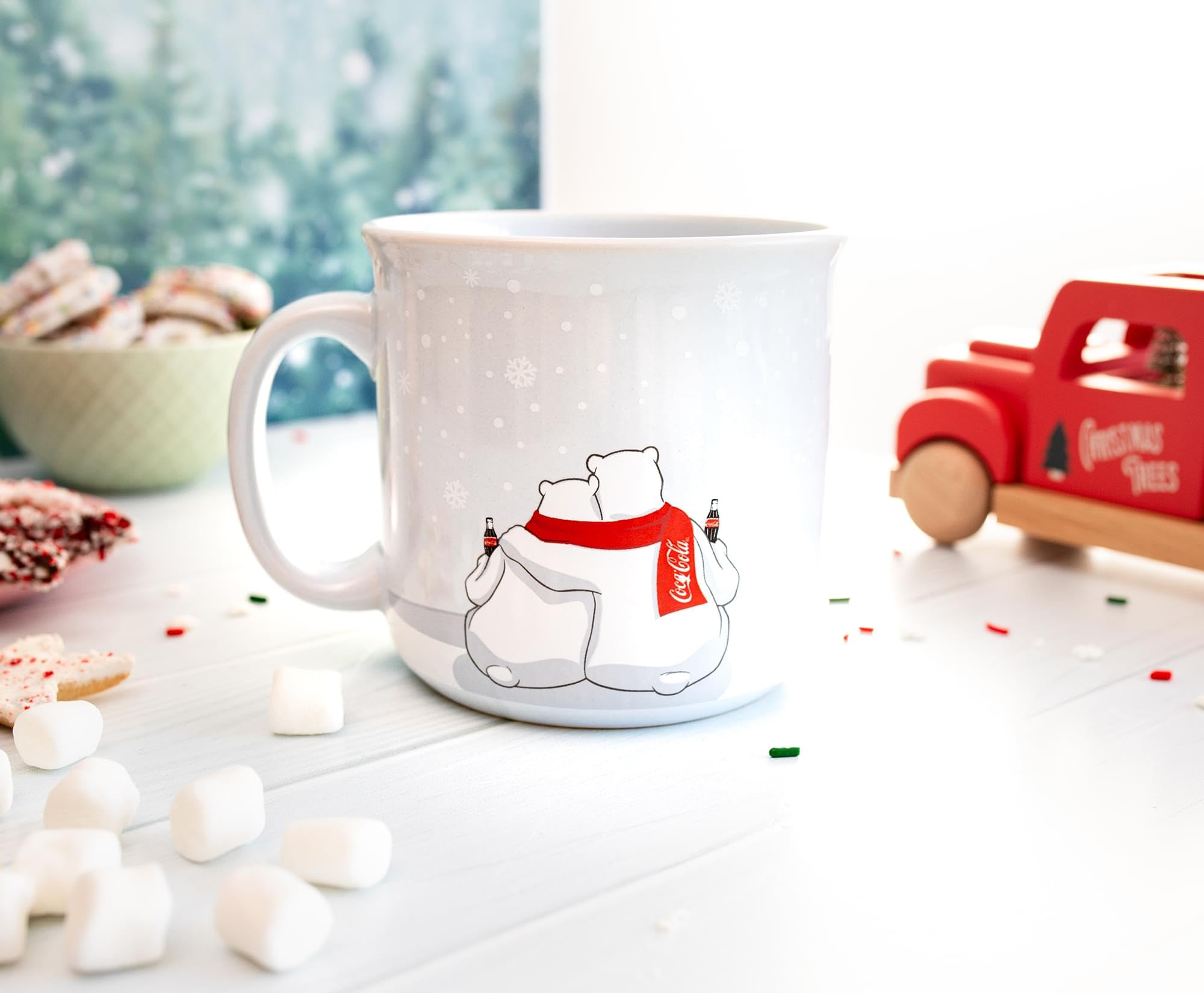 Foto 5 pulgar | Taza Silver Buffalo Coca-cola Holiday Polar Bears 600 Ml - Venta Internacional.