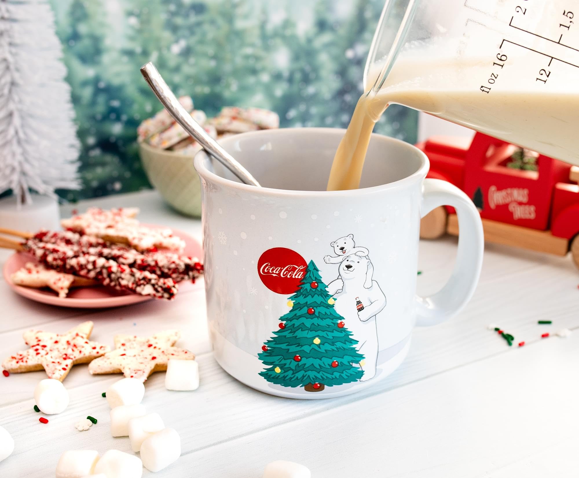Foto 6 pulgar | Taza Silver Buffalo Coca-cola Holiday Polar Bears 600 Ml - Venta Internacional.