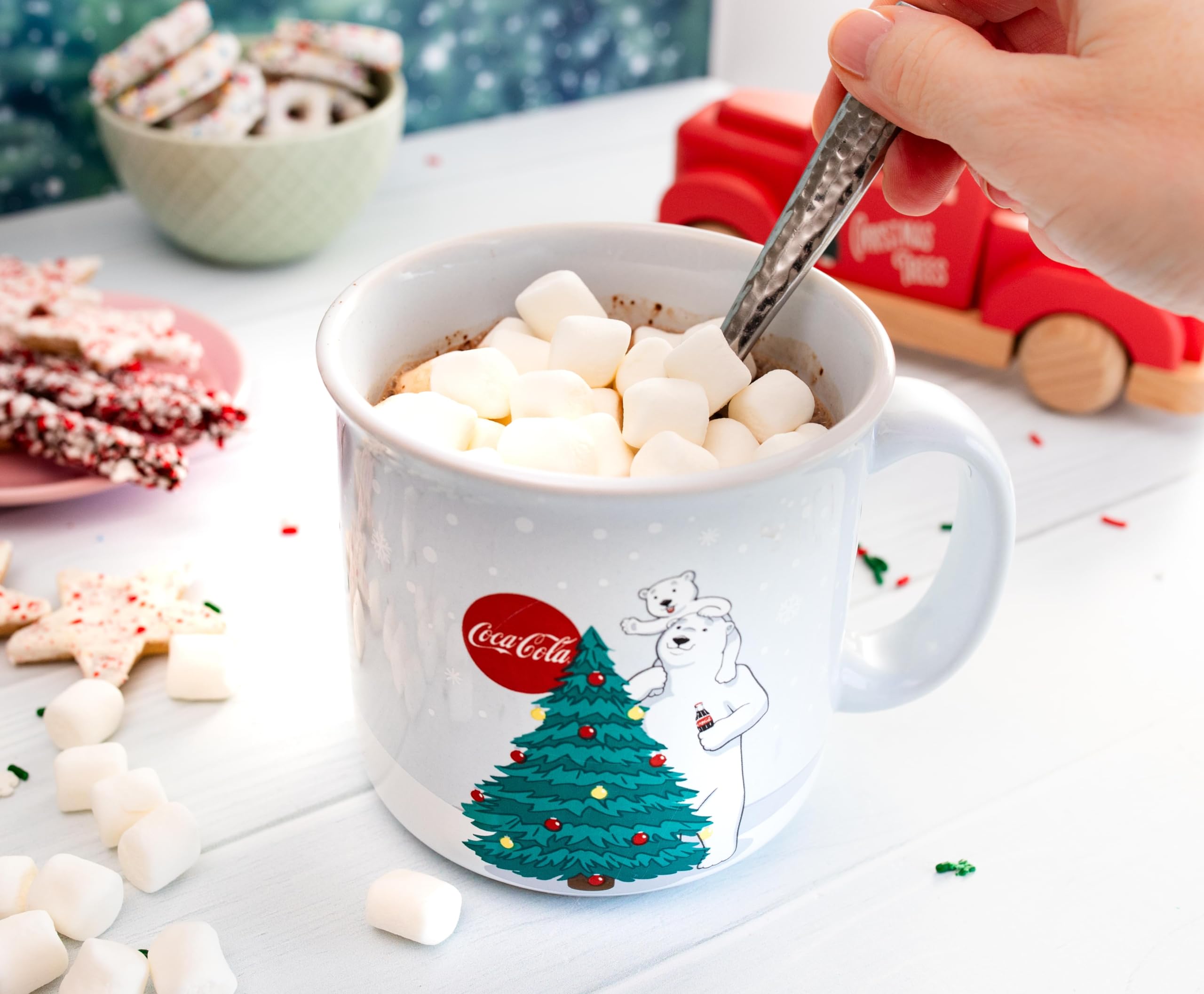 Foto 7 pulgar | Taza Silver Buffalo Coca-cola Holiday Polar Bears 600 Ml - Venta Internacional.