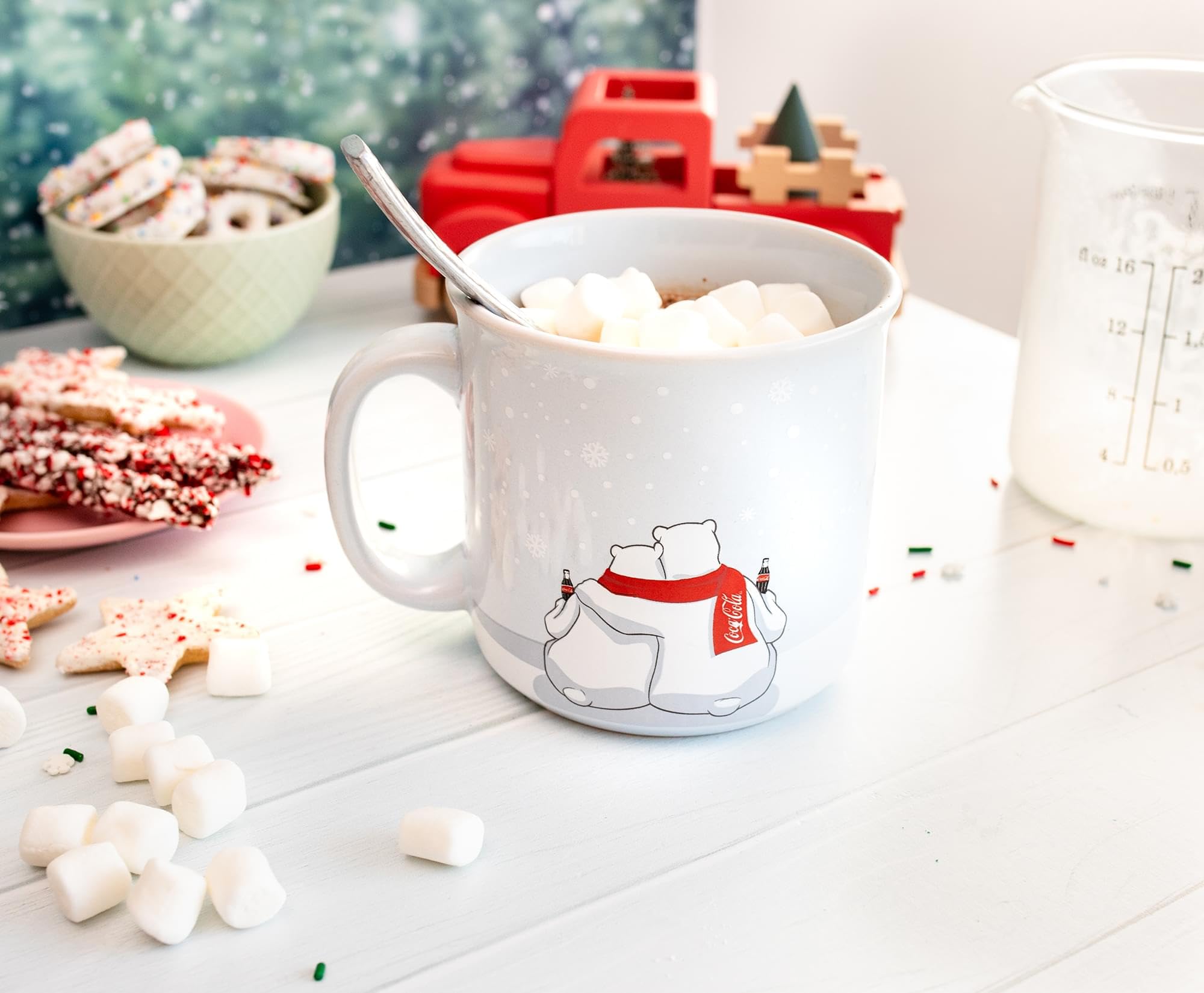 Foto 8 pulgar | Taza Silver Buffalo Coca-cola Holiday Polar Bears 600 Ml - Venta Internacional.