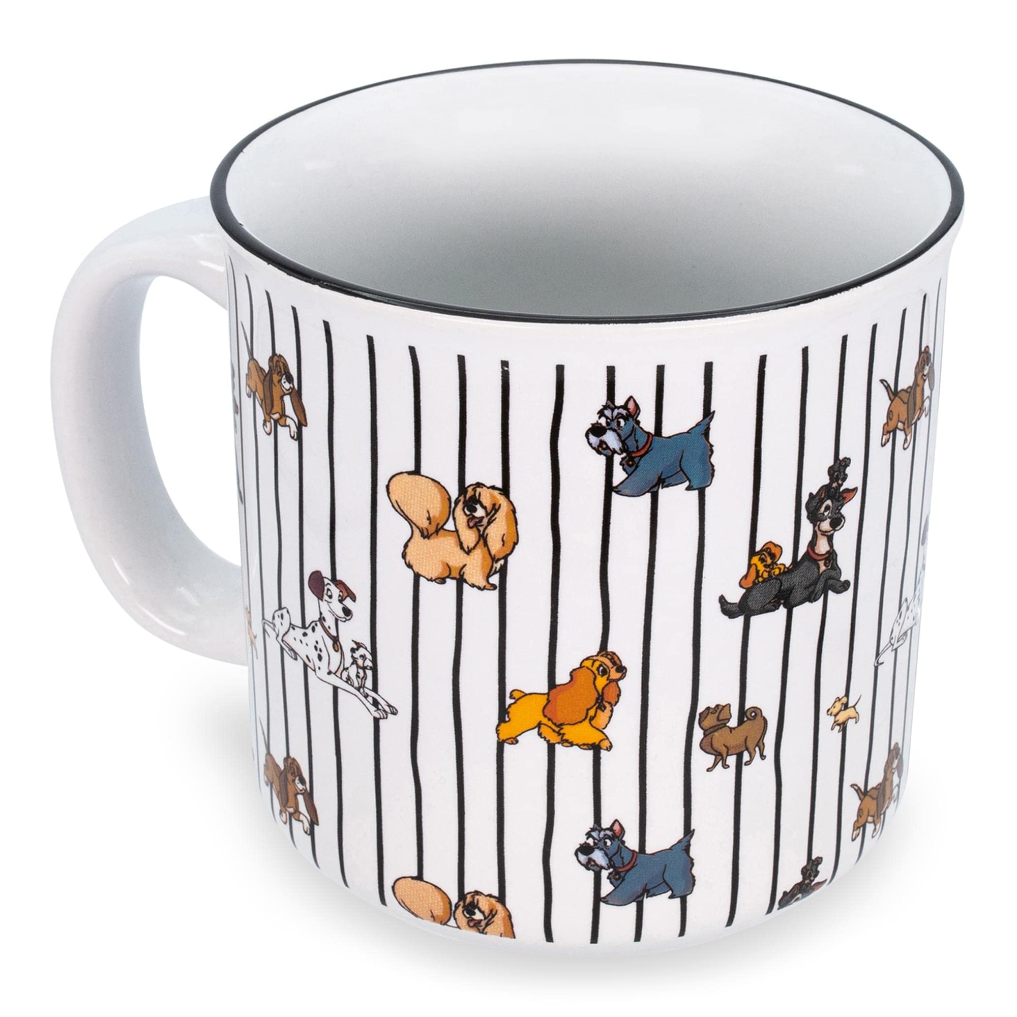 Foto 3 pulgar | Taza De Cerámica Camper Silver Buffalo Disney Dogs, 600 Ml, Sin Bpa - Venta Internacional.