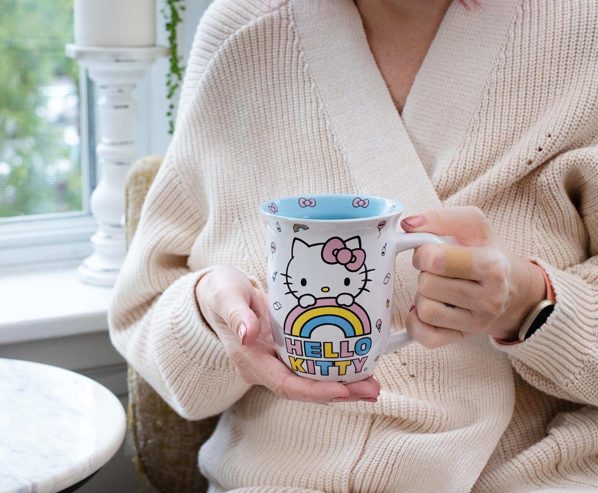Foto 7 pulgar | Taza De Café Silver Buffalo Sanrio Hello Kitty, 480 Ml, Cerámica - Venta Internacional.