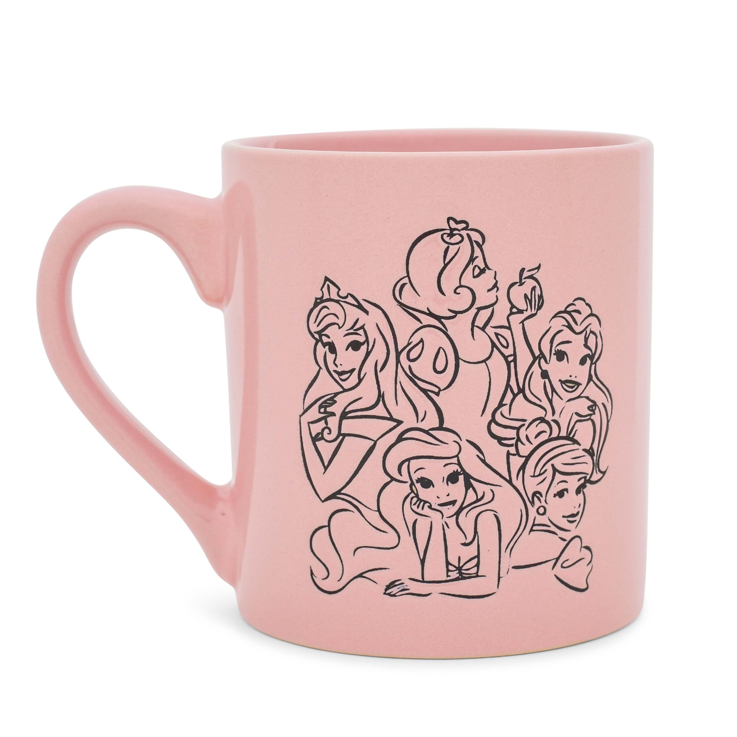 Foto 1 | Taza De Cerámica Resistente A La Cera Con Forma De Princesa De Disney, Color Rosa, 414 Ml - Venta Internacional.